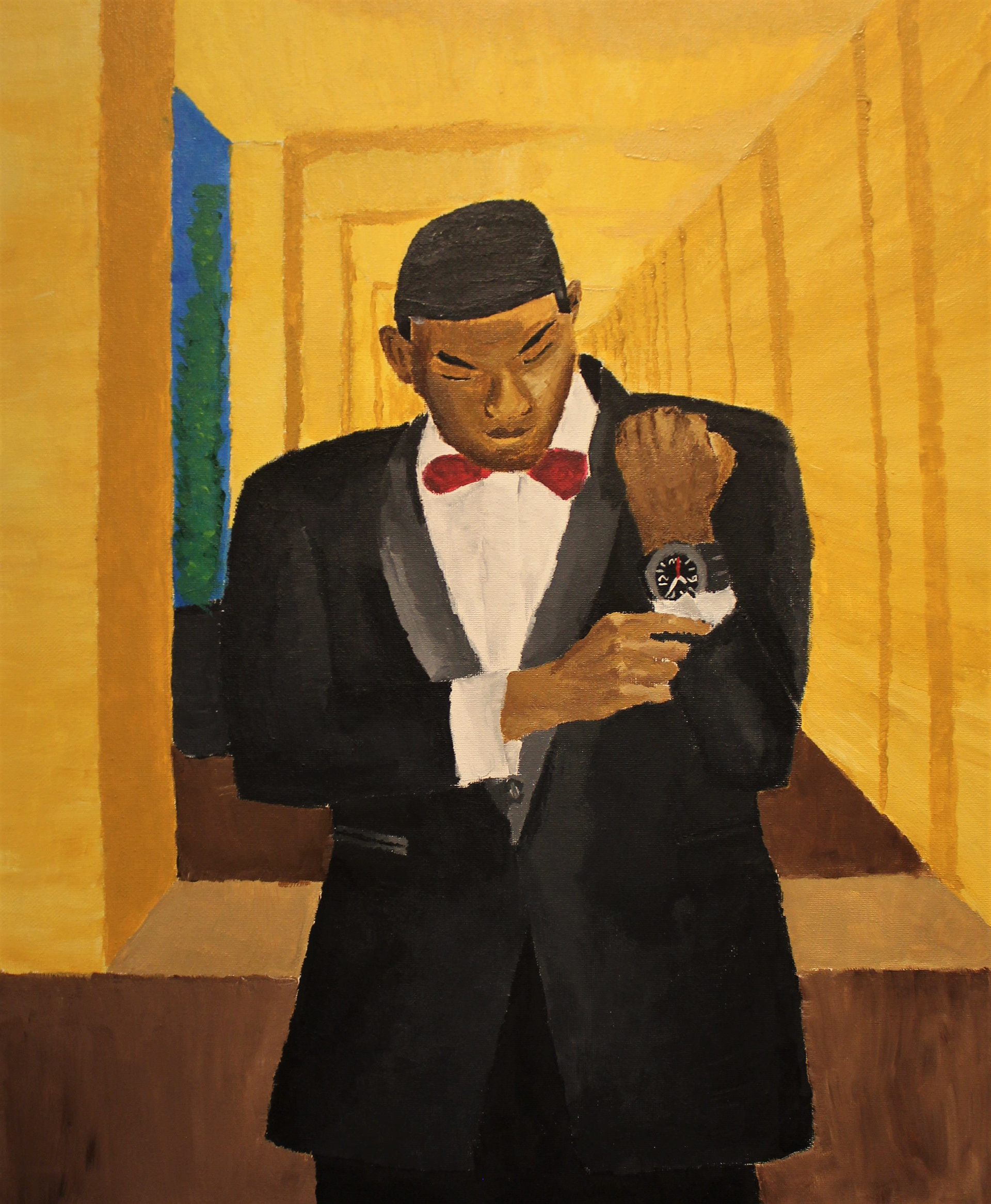 Senior Self-Portrait by Juwayne Silman Jr.