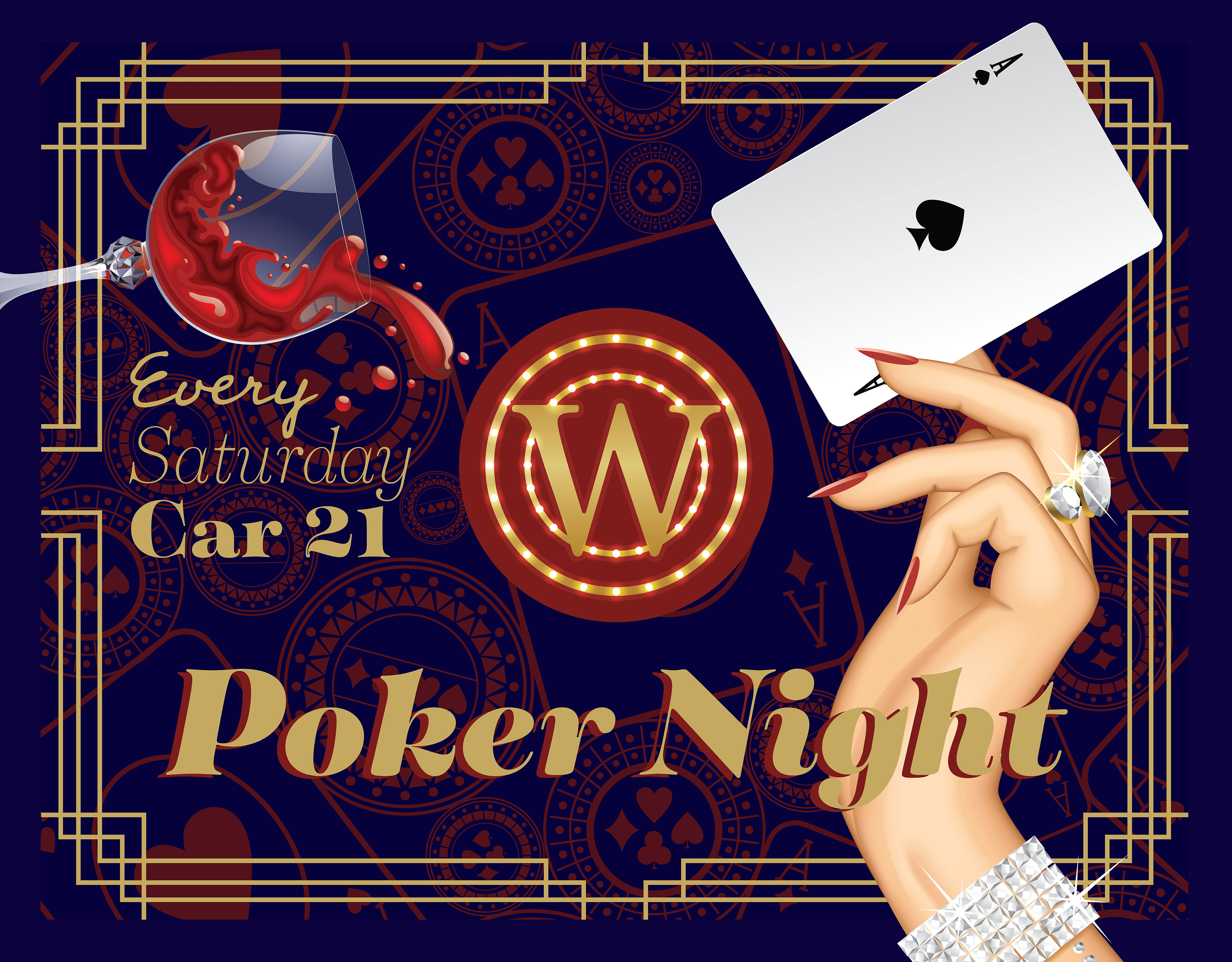 Poker night poster.
