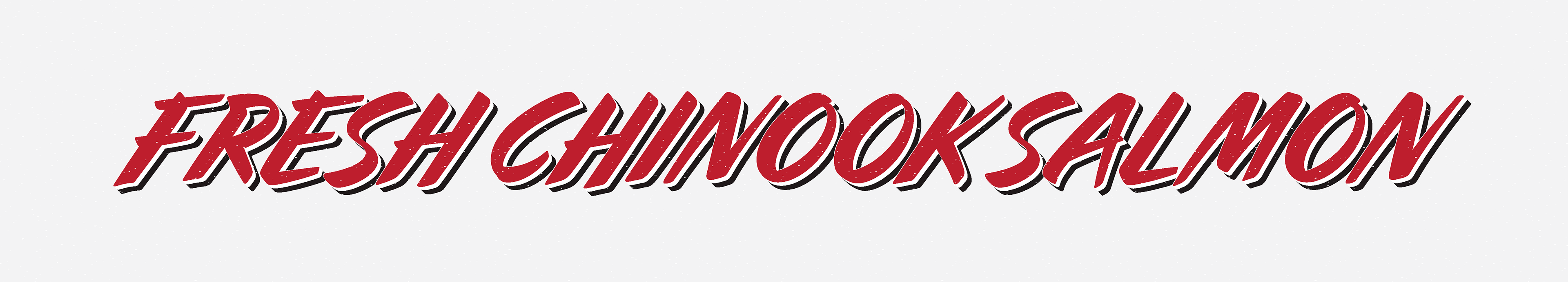 Fresh salmon signage