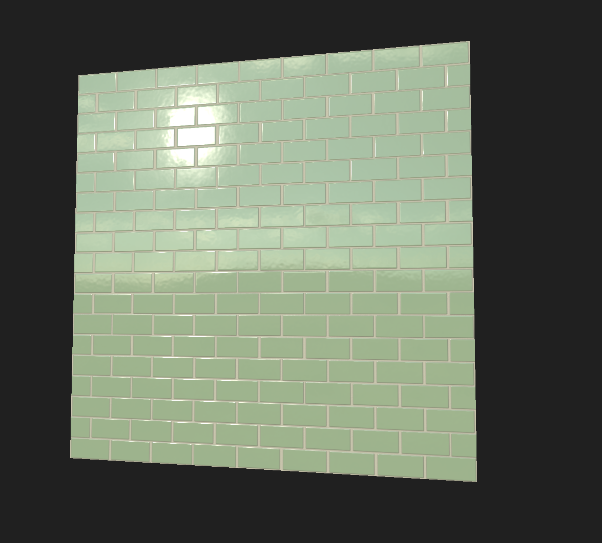 Plane of tiles