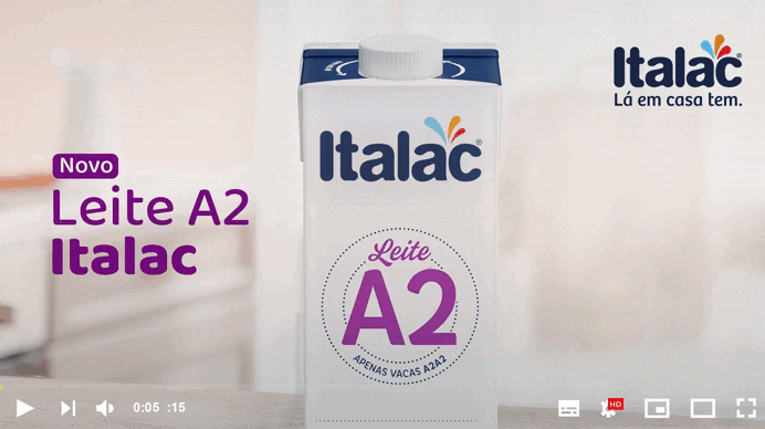 TrueView Ads no YouTube Exibição de anúncios em vídeo que apresentam o Leite A2 Italac ao público-alvo, reforçando a novidade do produto e seus diferenciais.