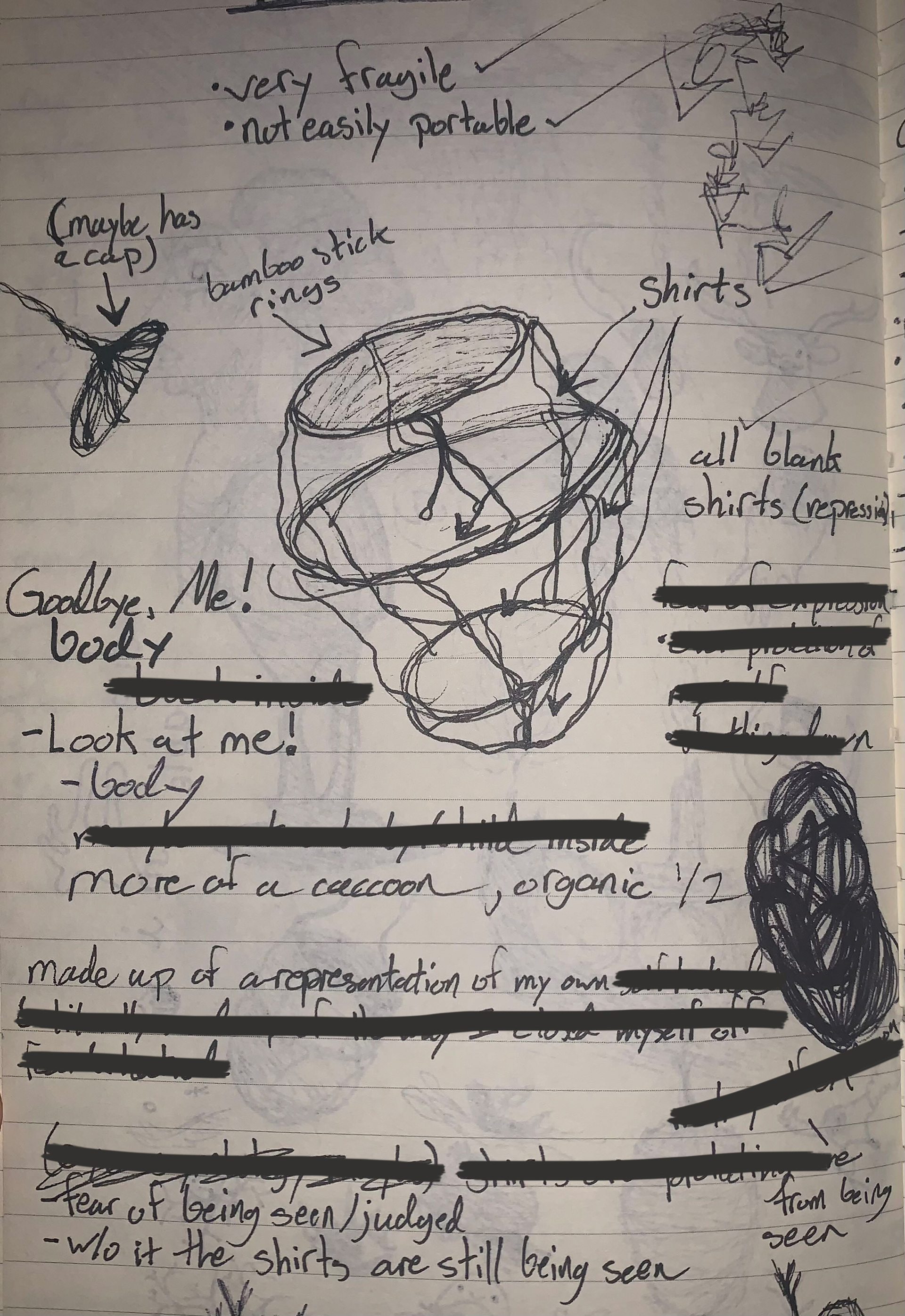 Sketch sheet of Look at Me!