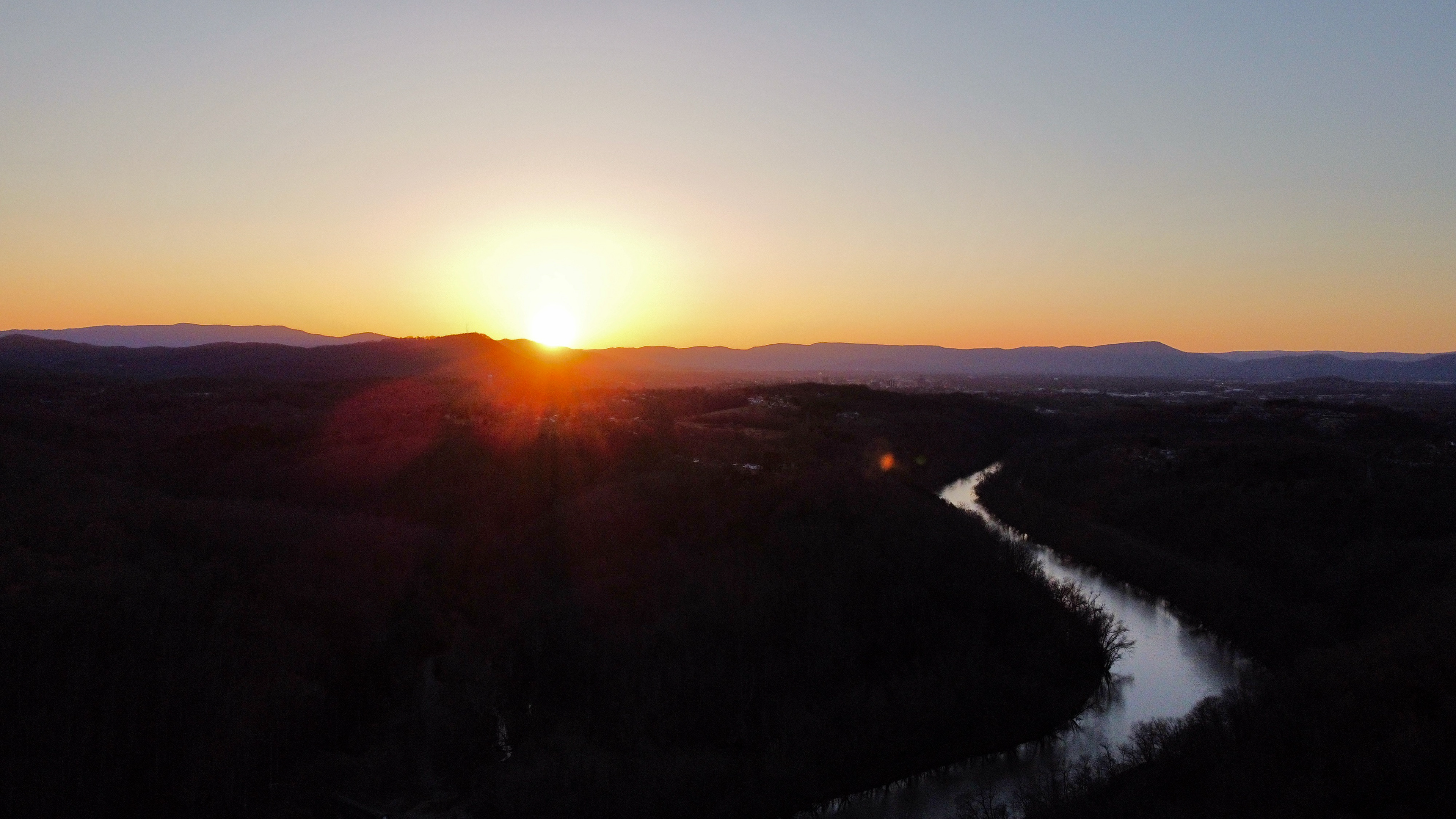 Sunset over Roanoke Valley