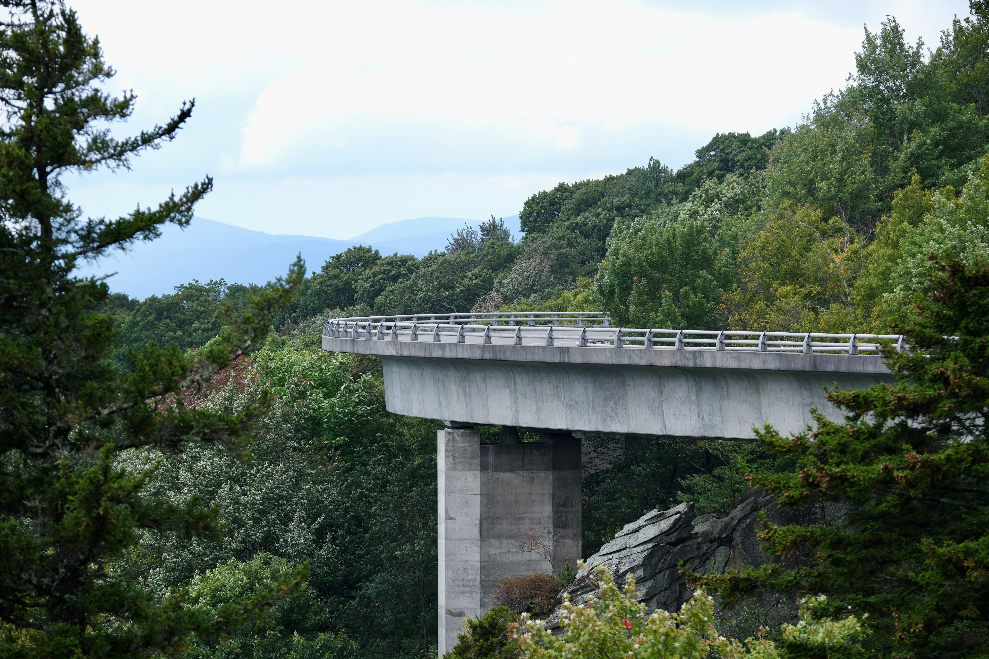One of the many overlooks along the Blue Ridge Parkway in North Carolina