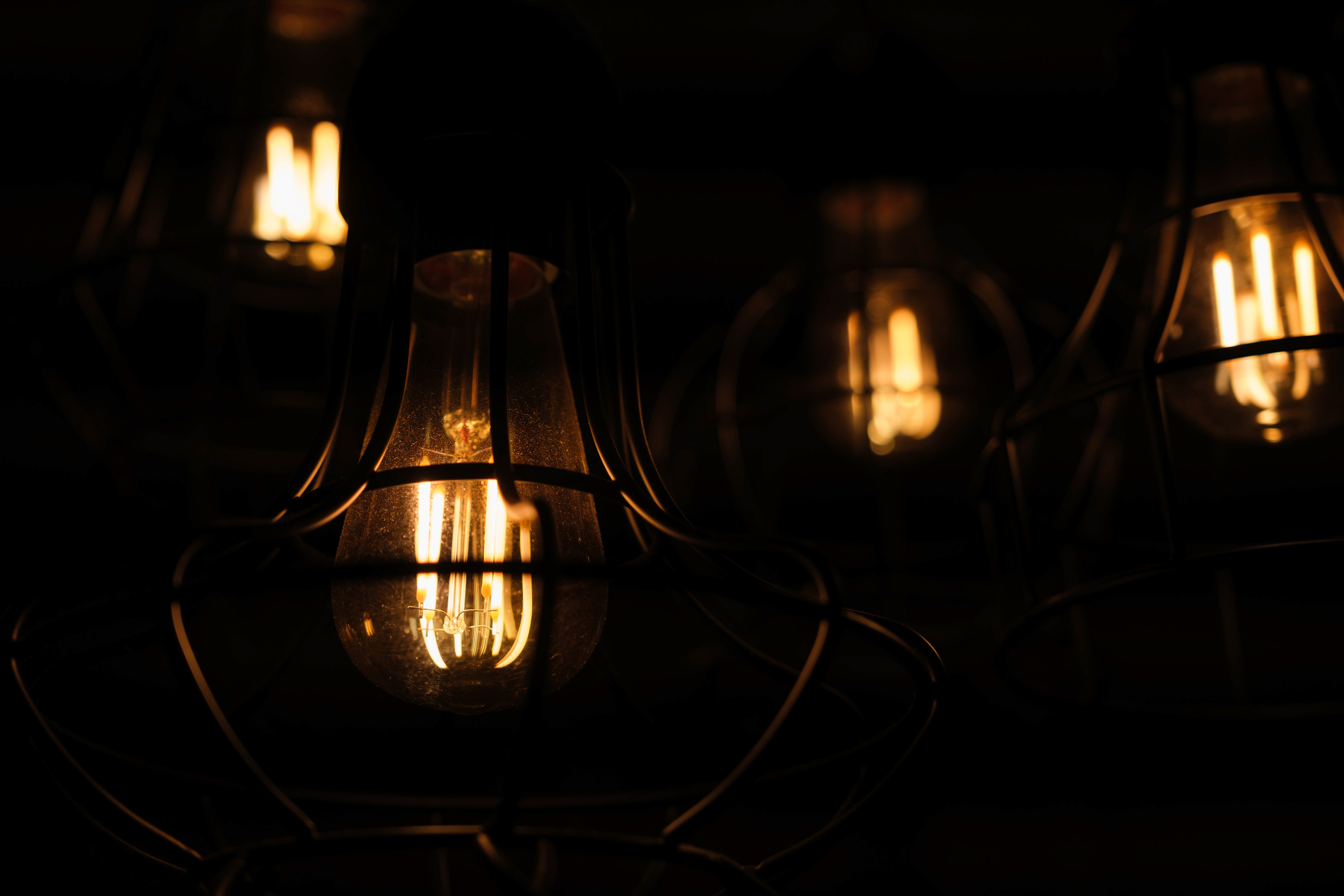 Delicate lighting in a hotel room