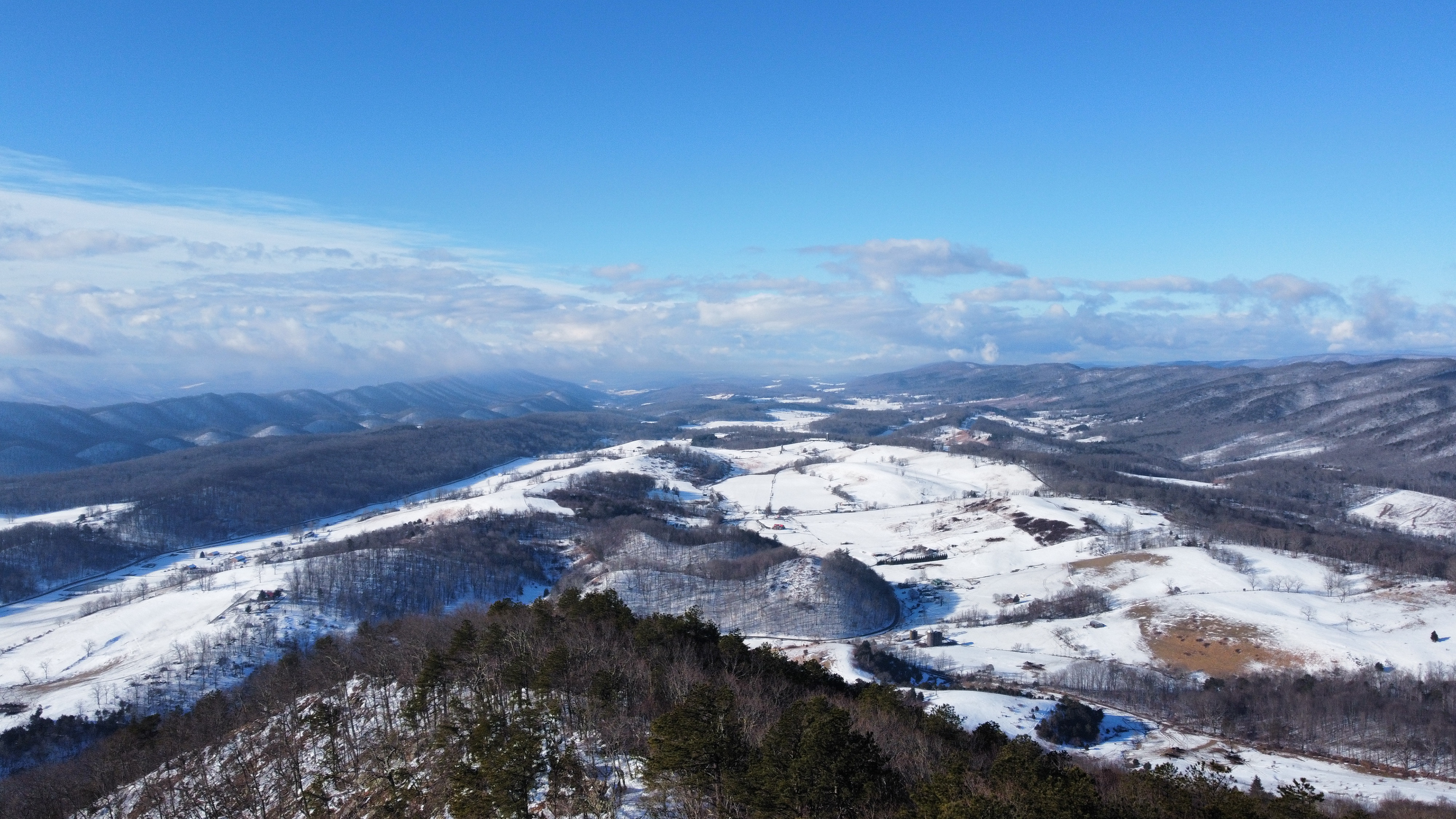 Roanoke Valley in the Snow