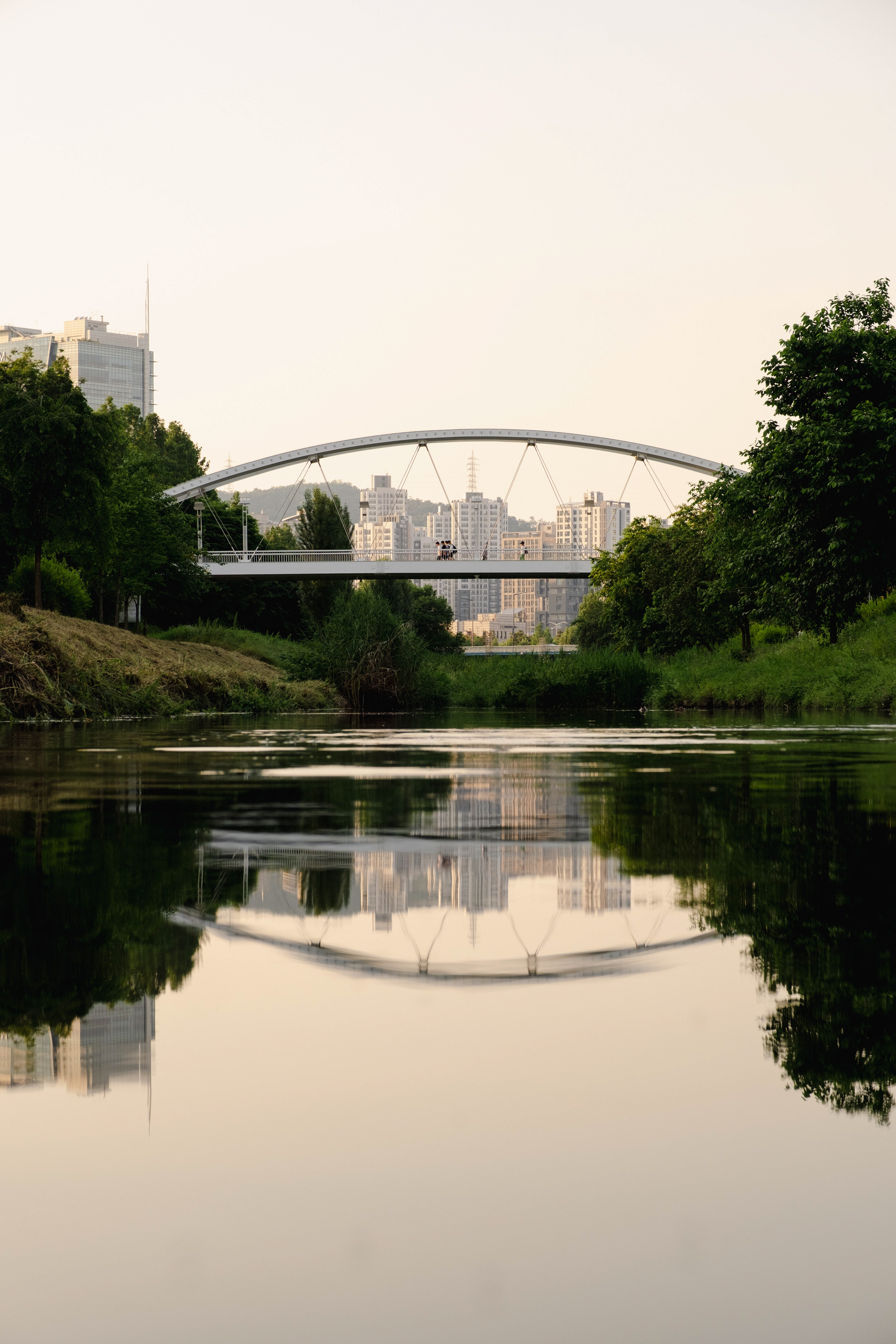 A bridge at sunset in Seoul