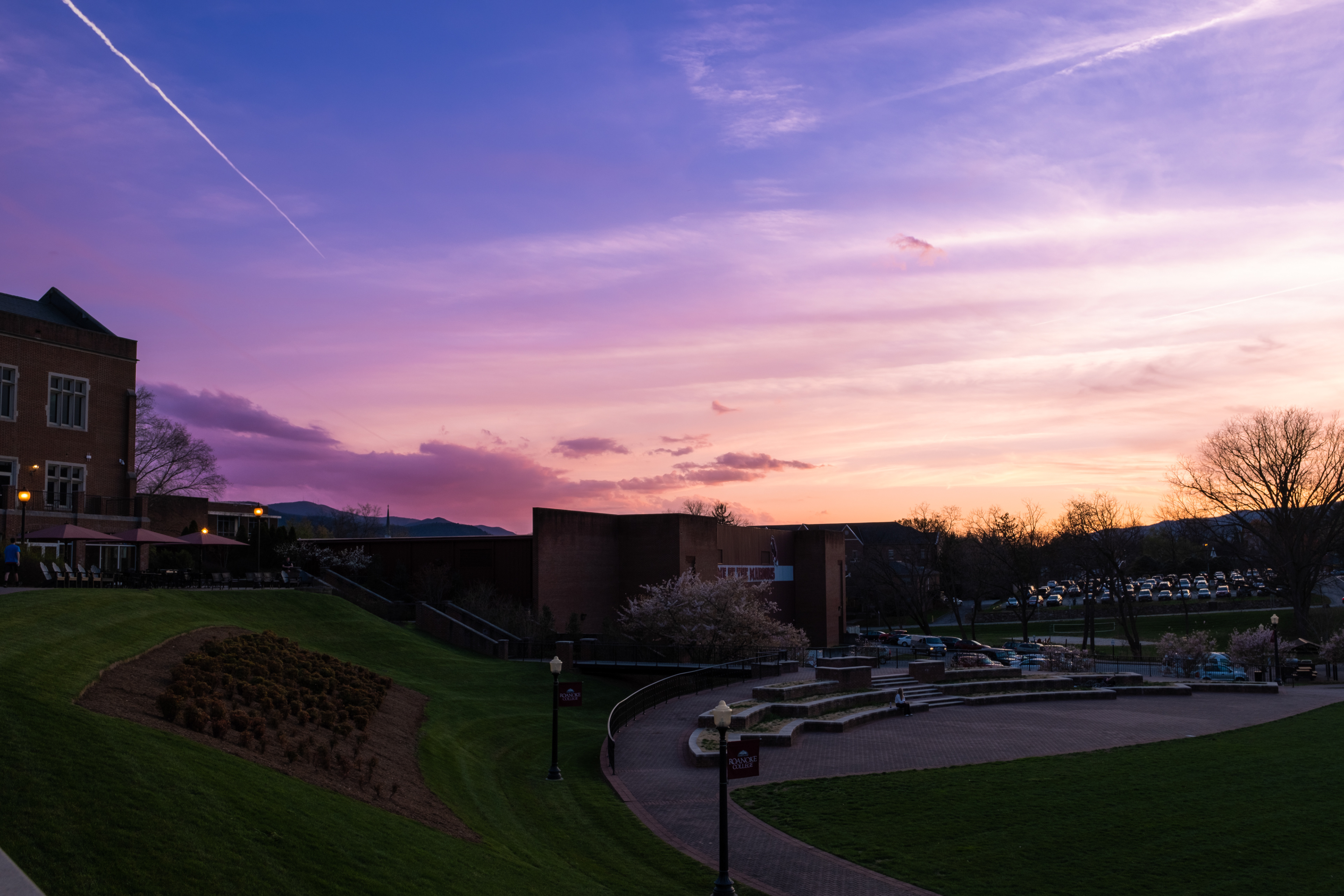Roanoke College at sunset