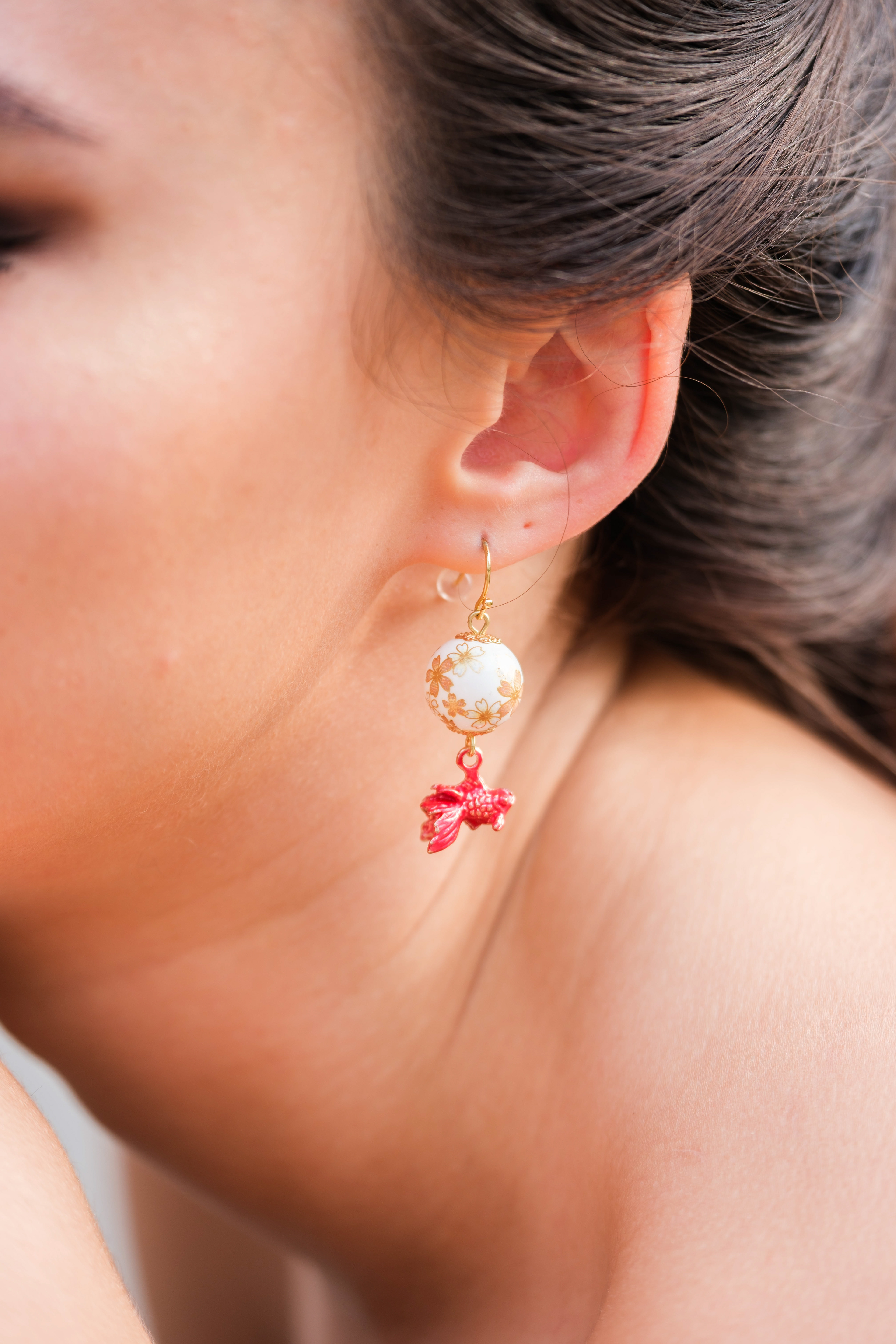 Detailed earring in Japan