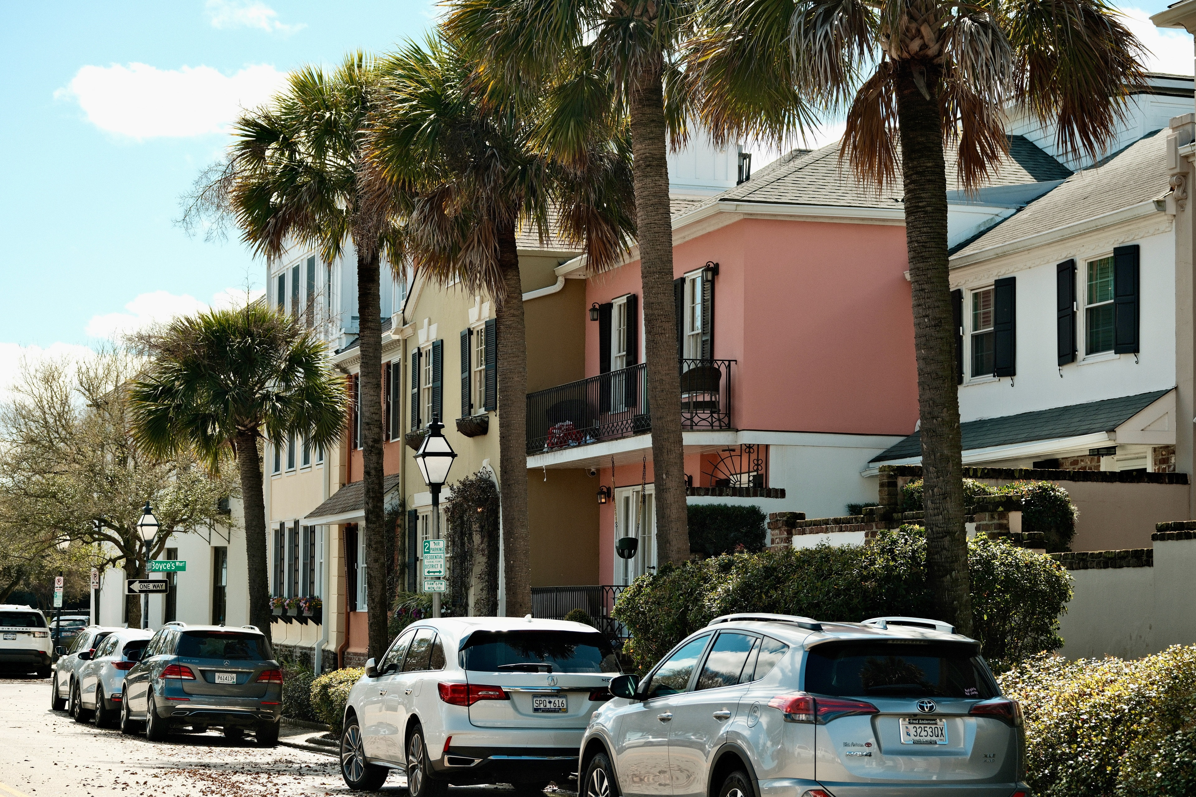 Colorful Houses in Charleston, South Carolina
