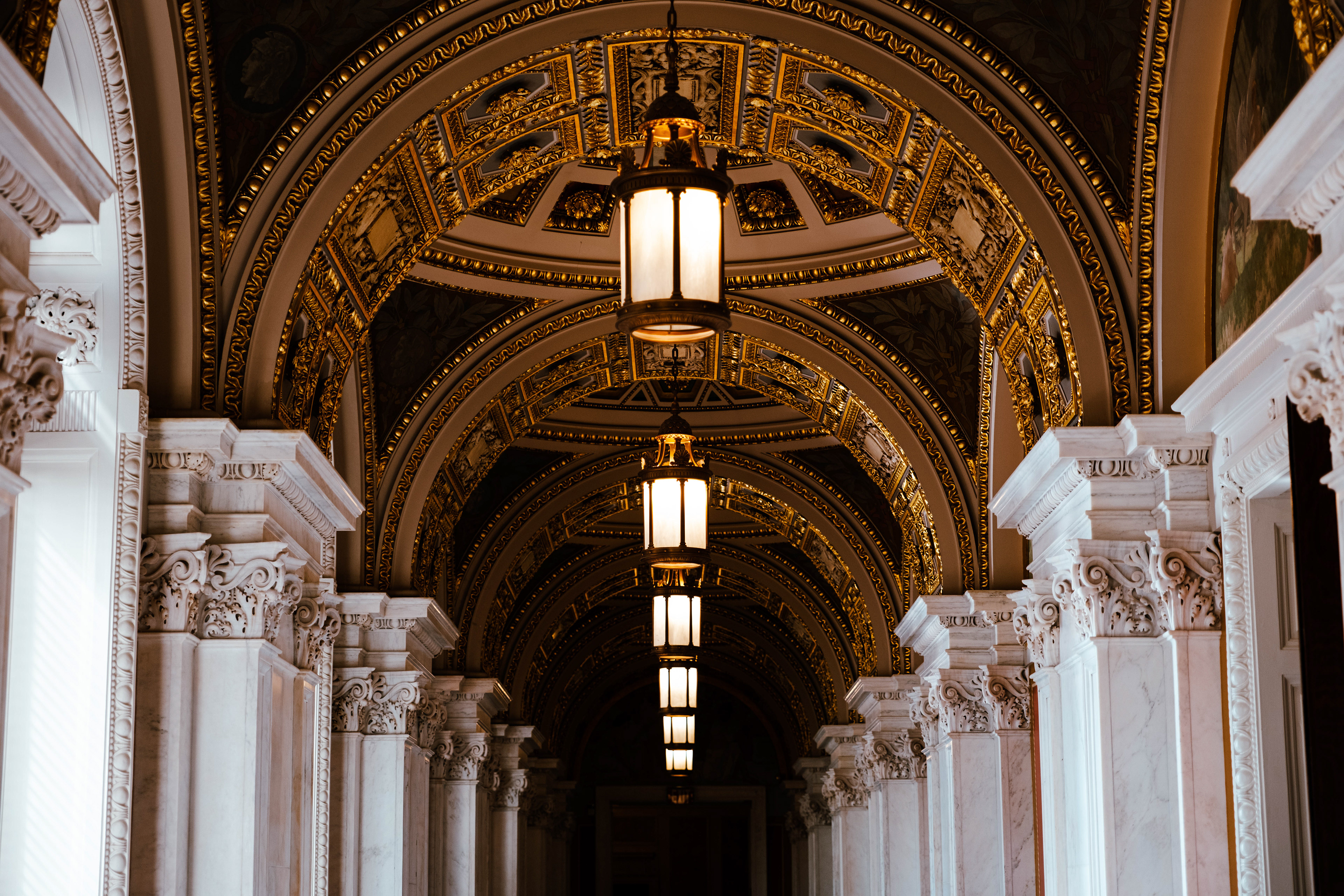 Ceiling in the Library of Congress, Washington DC
