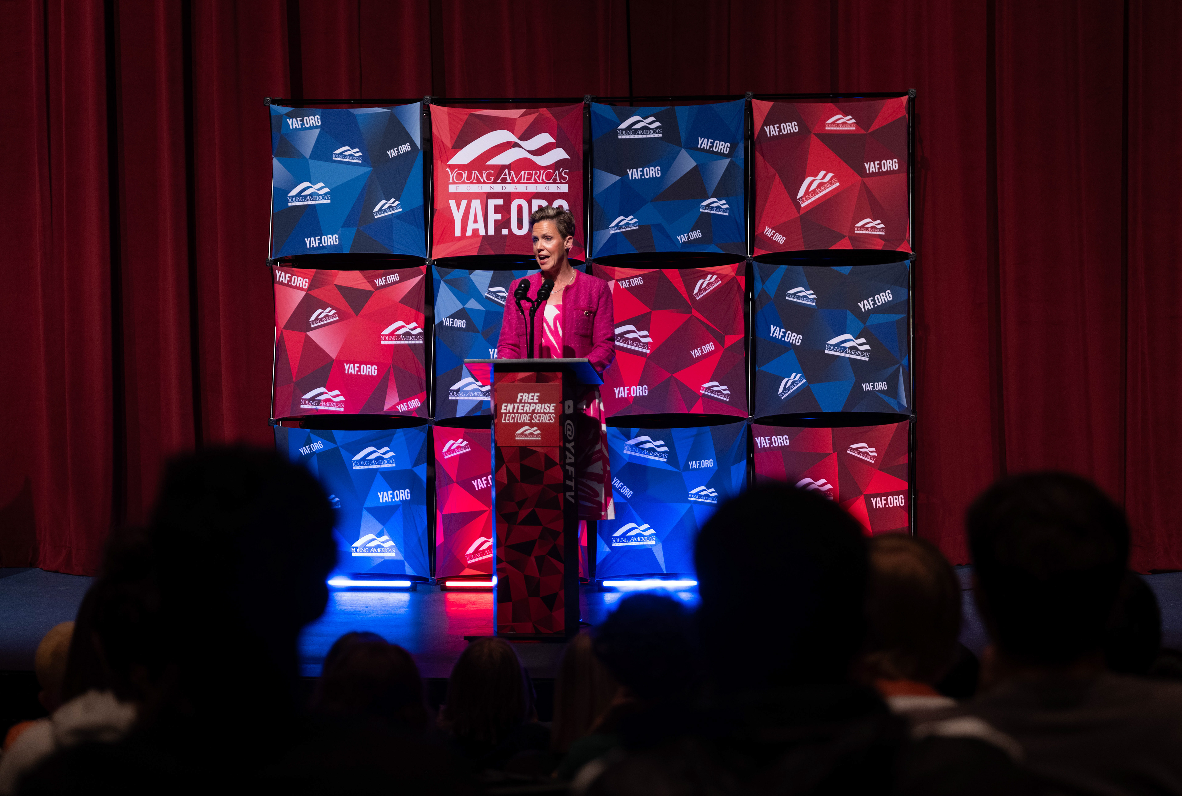 Alice Kassens speaking at Roanoke College
