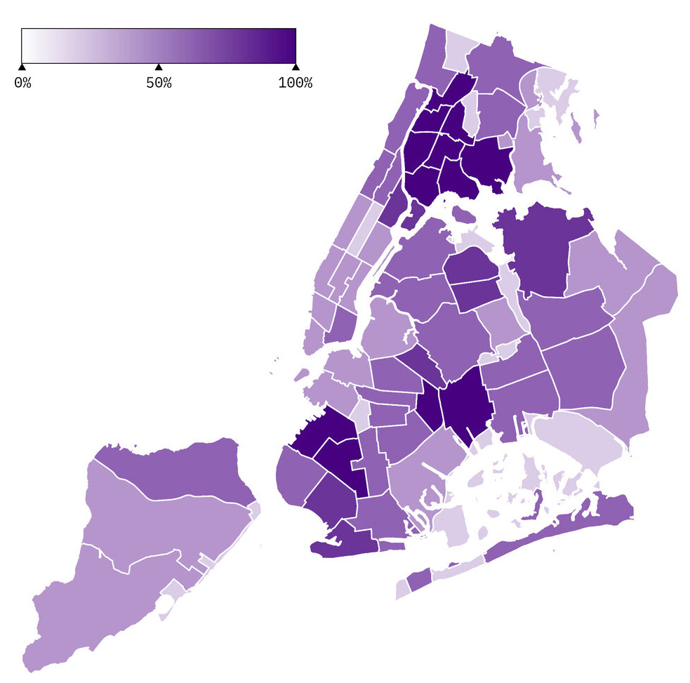 % OF PEOPLE UNDER NYC POVERTY LINE