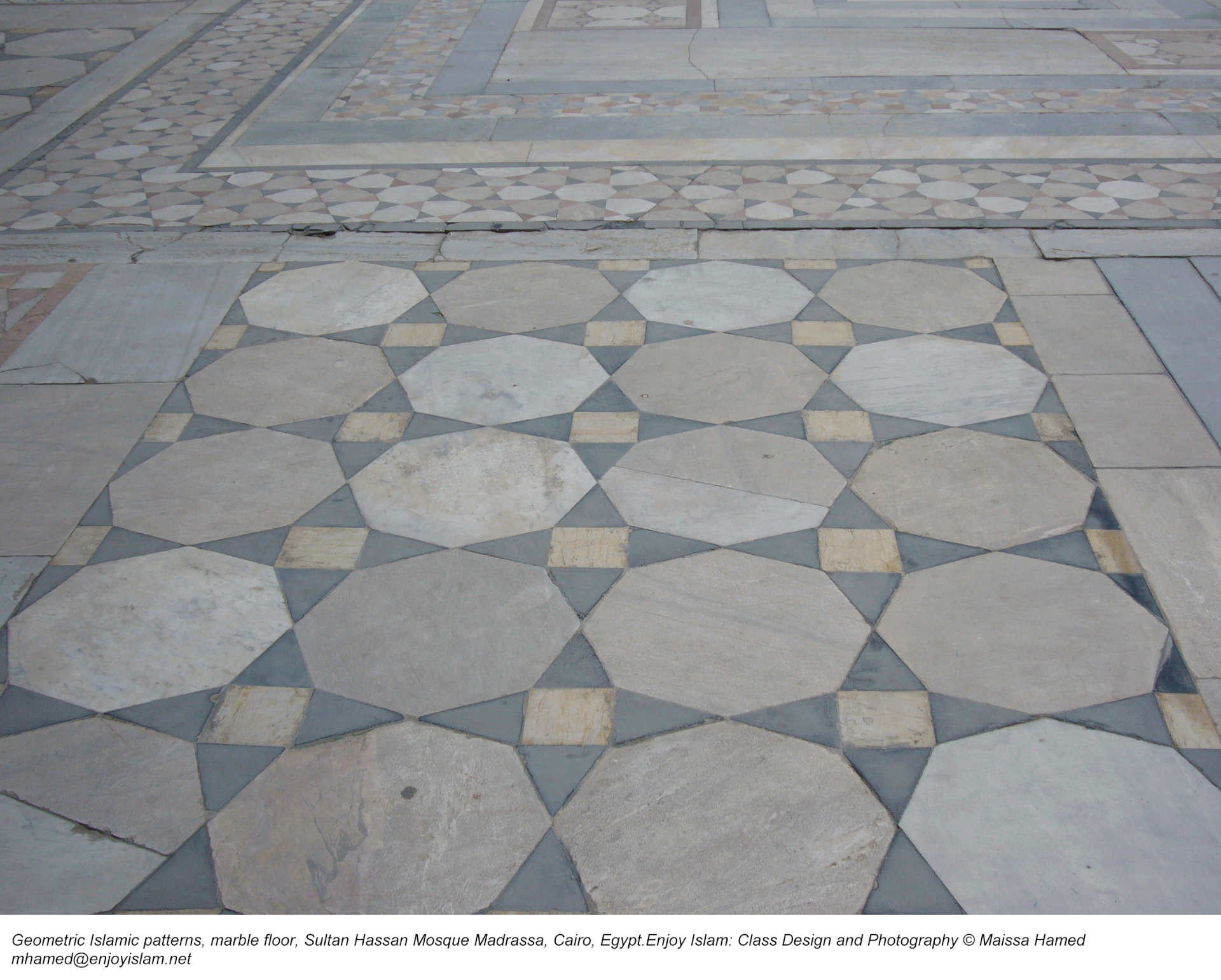 Marble Courtyard of Mosque Madrassa of Sultan Hassan Cairo, Egypt. Photo: Maissa Hamed ©