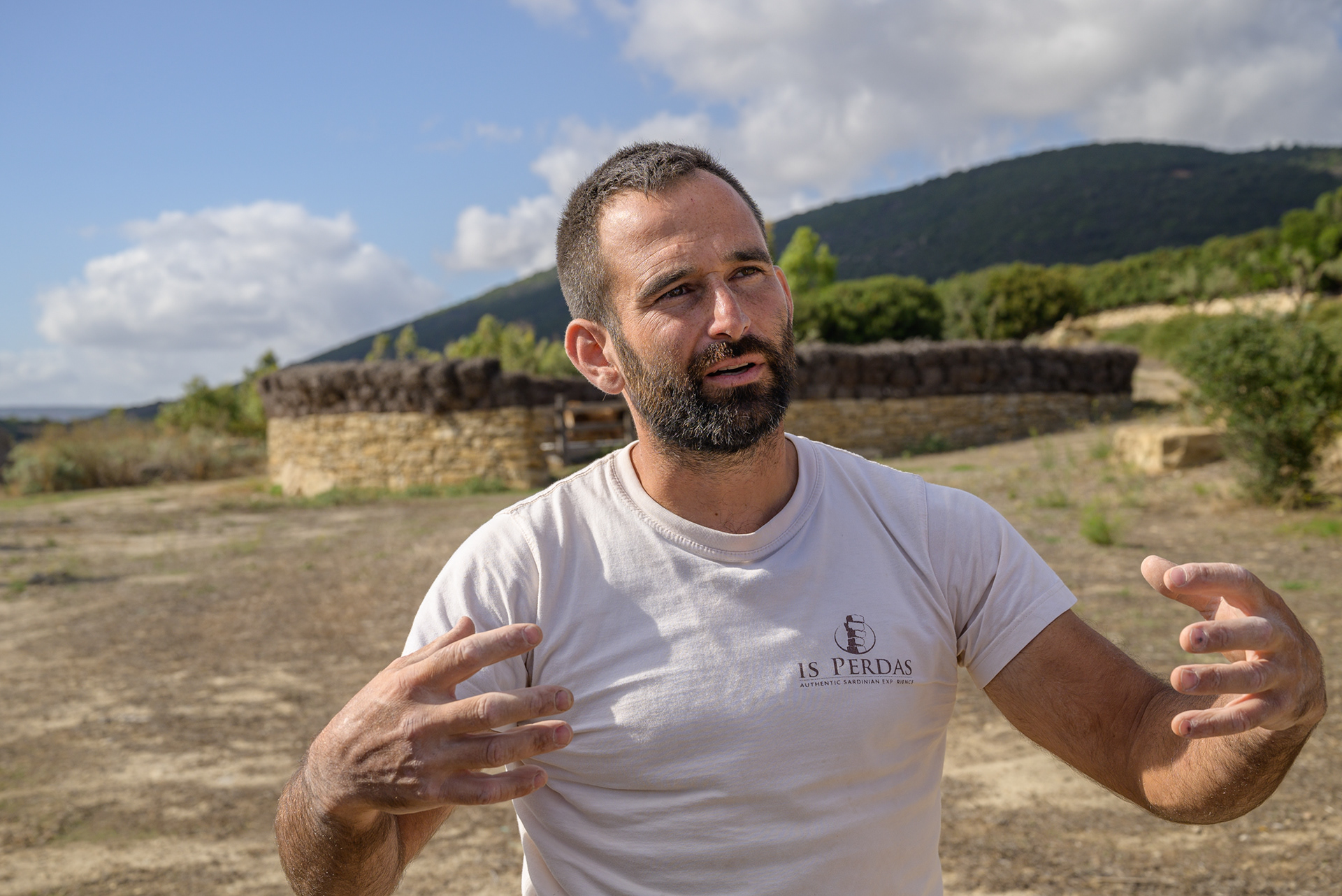 Claudio Ollanu, owner of Is Perdas