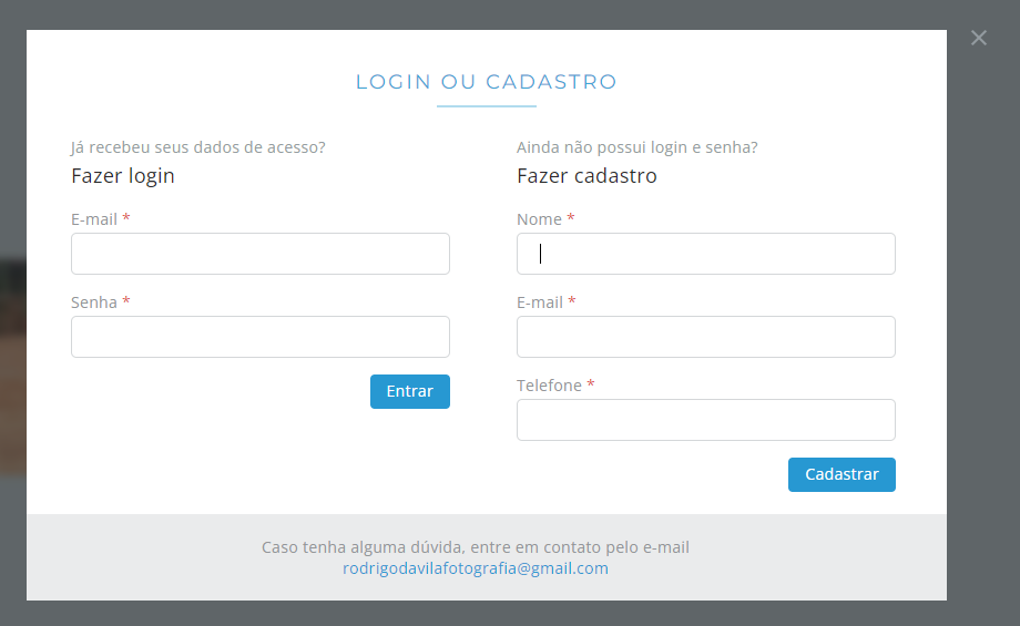 03 Fazer o cadastro no site