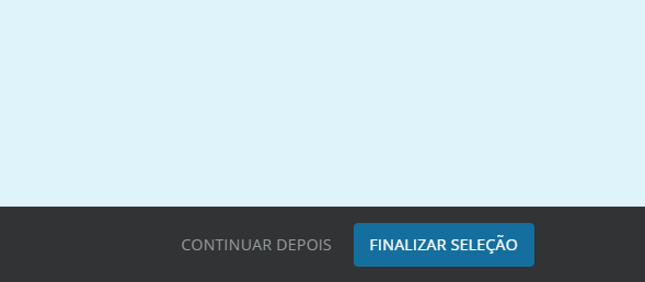 04 - Após concluir a seleção, clique no botão FINALIZAR