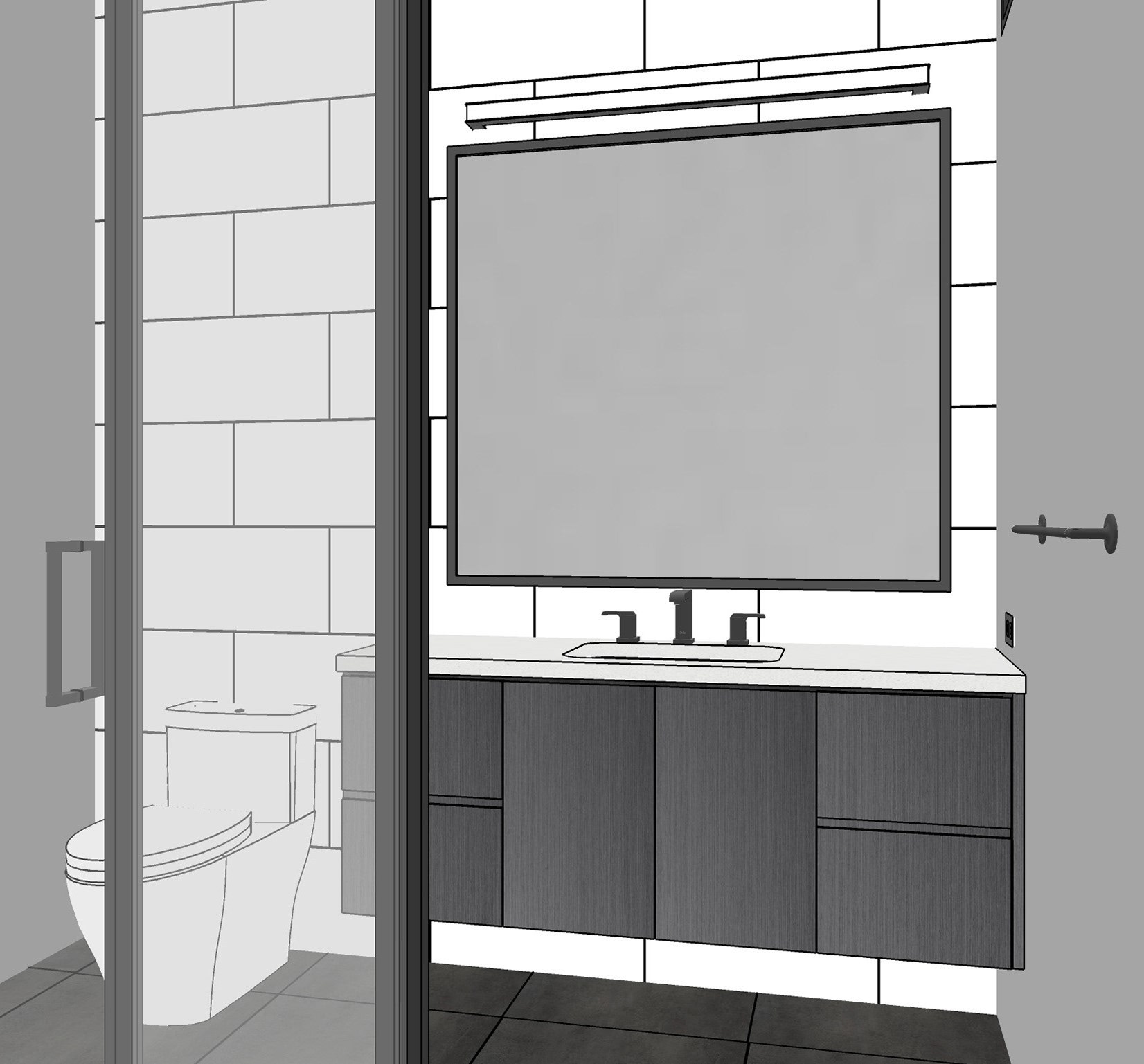 3D Visualization of Vanity Area