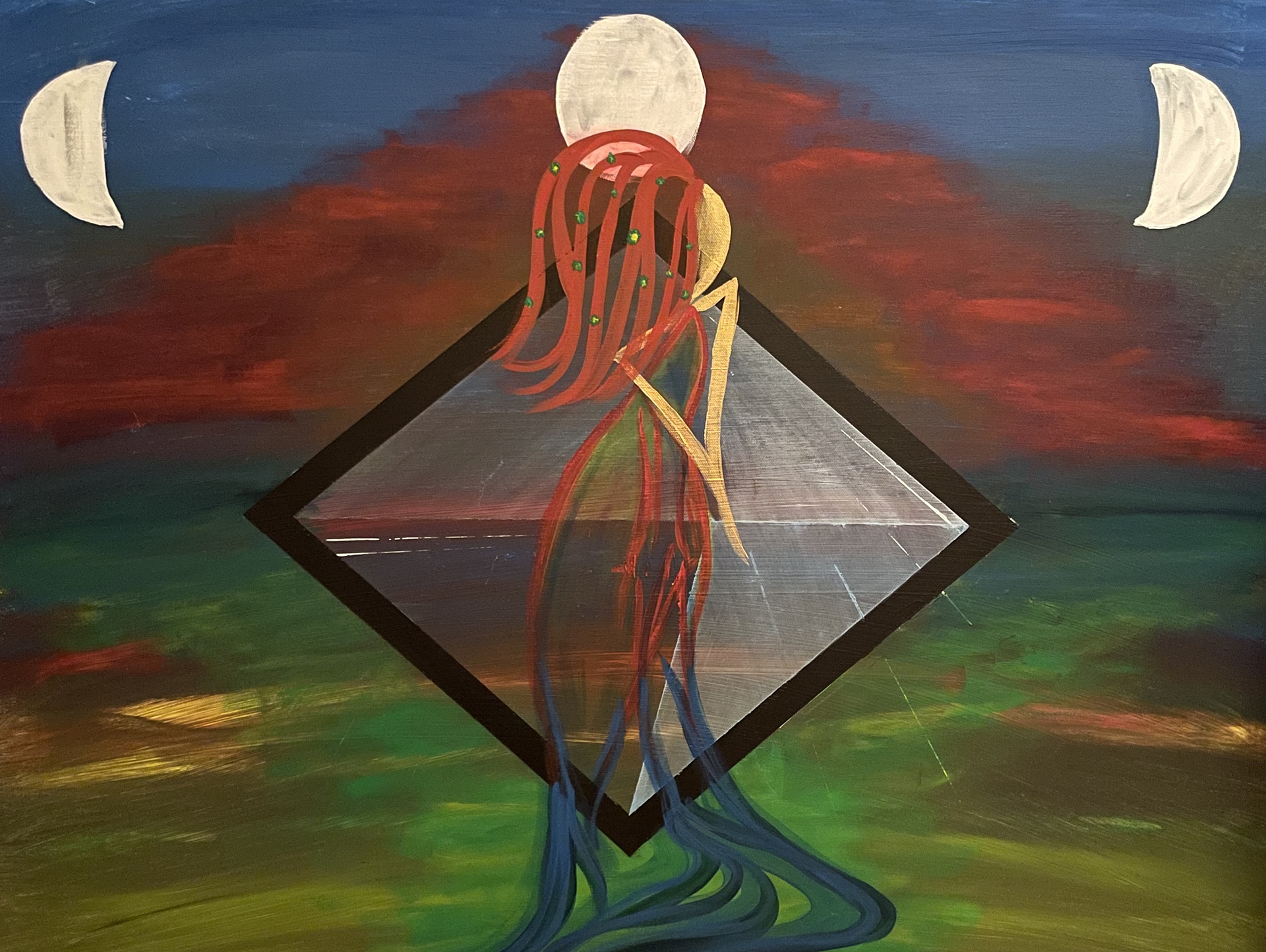 Higher Self Portrait - Acrylic on Canvas 36"x48"