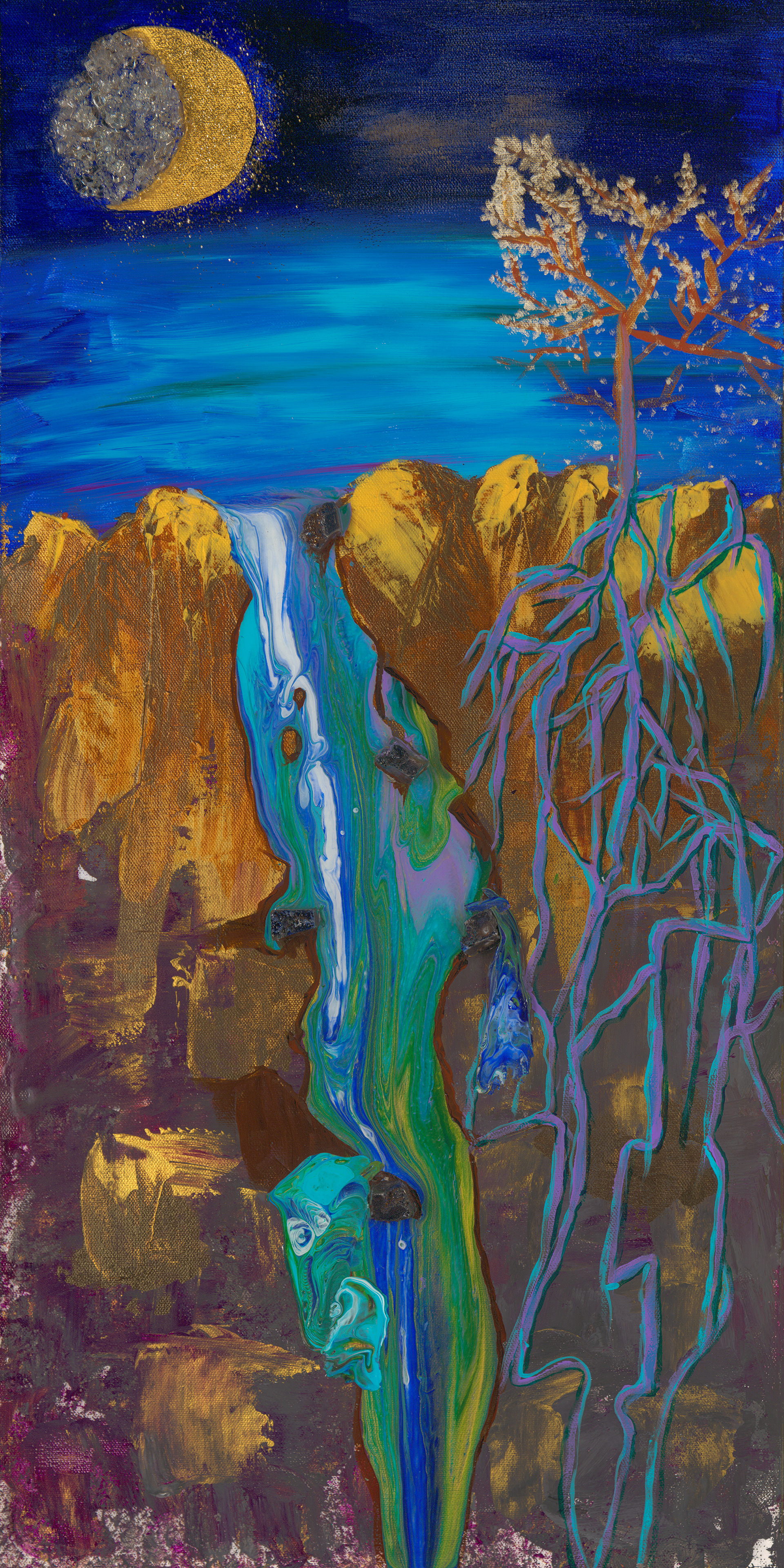 Waterfalling For You - Acrylic on Canvas 24"x36"