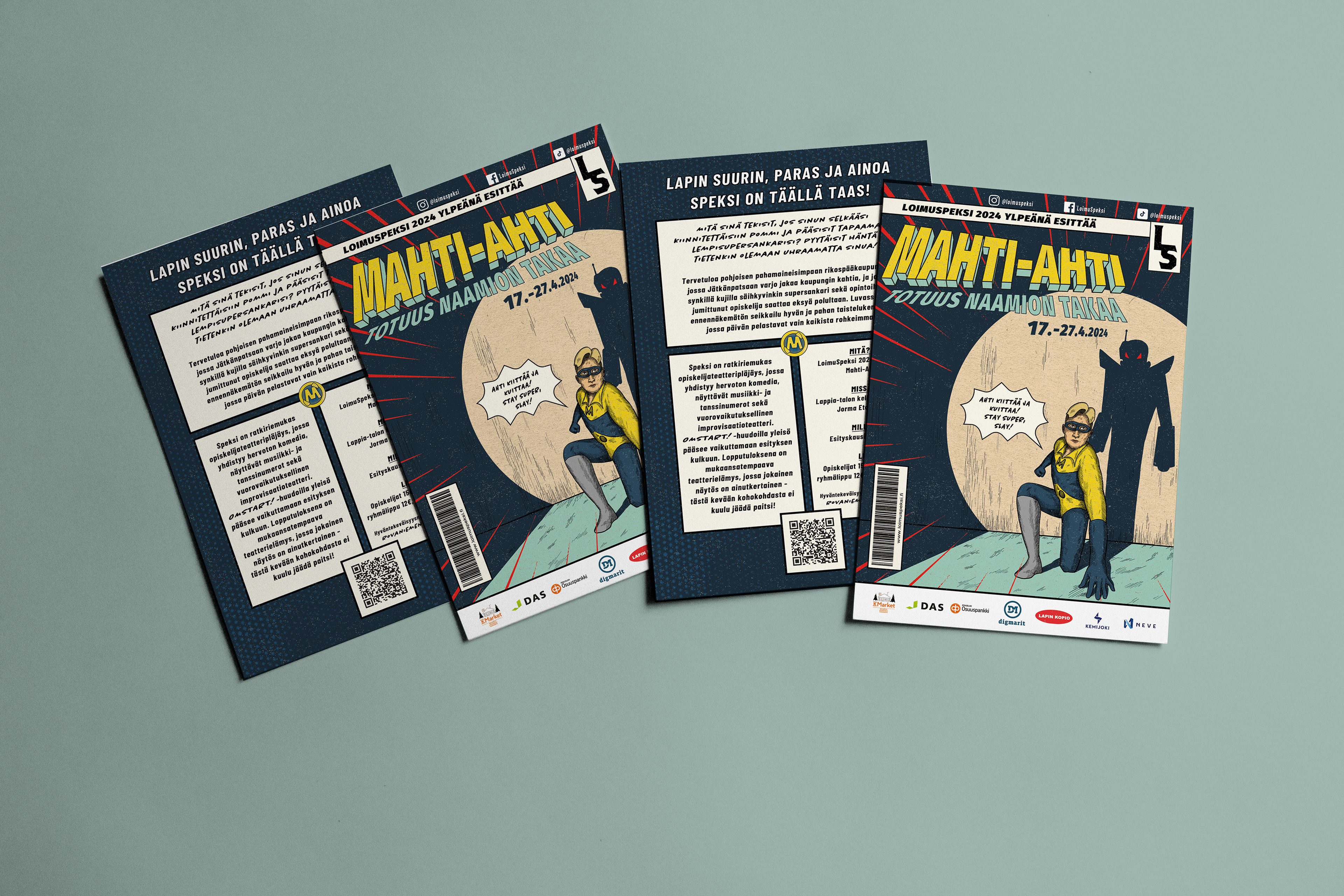 Flyers to spread around Rovaniemi