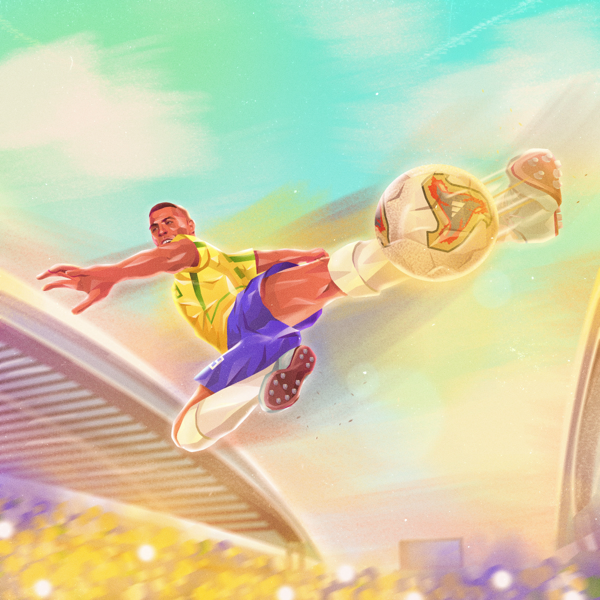 Ronaldo illustration (Brazil)