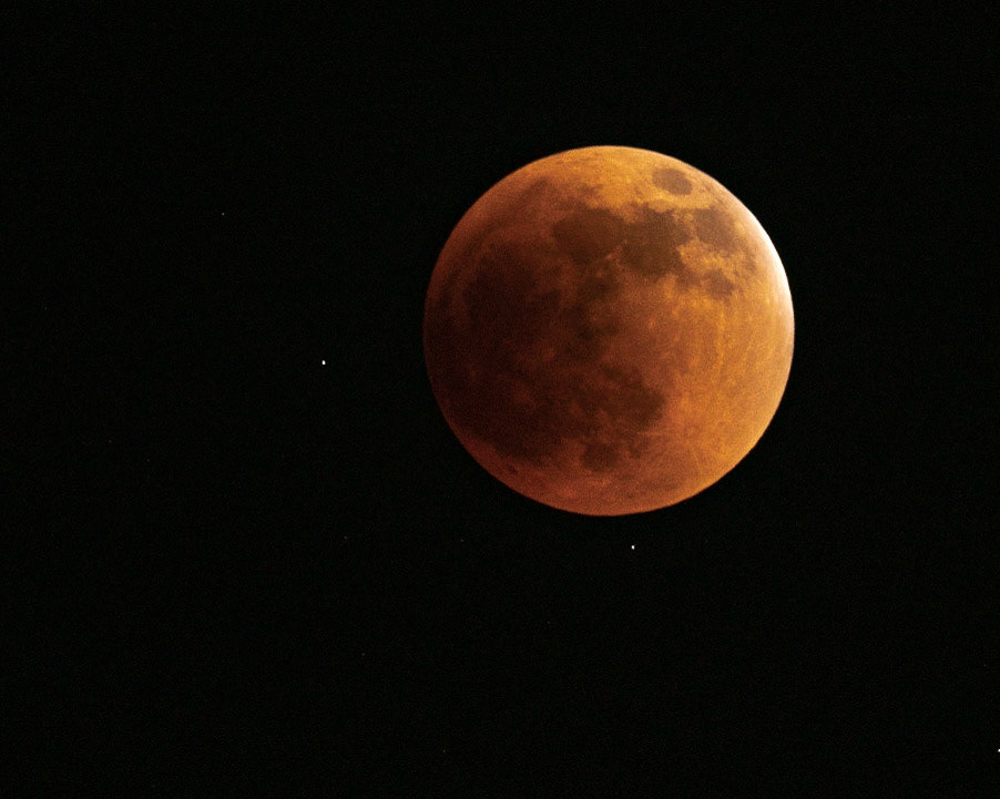Lunar Eclipse w/ Stars