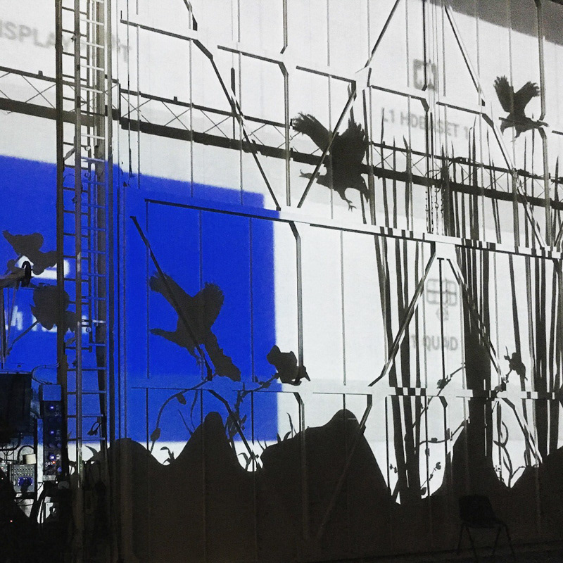 Les oiseaux de Jephta sur le mur du fond