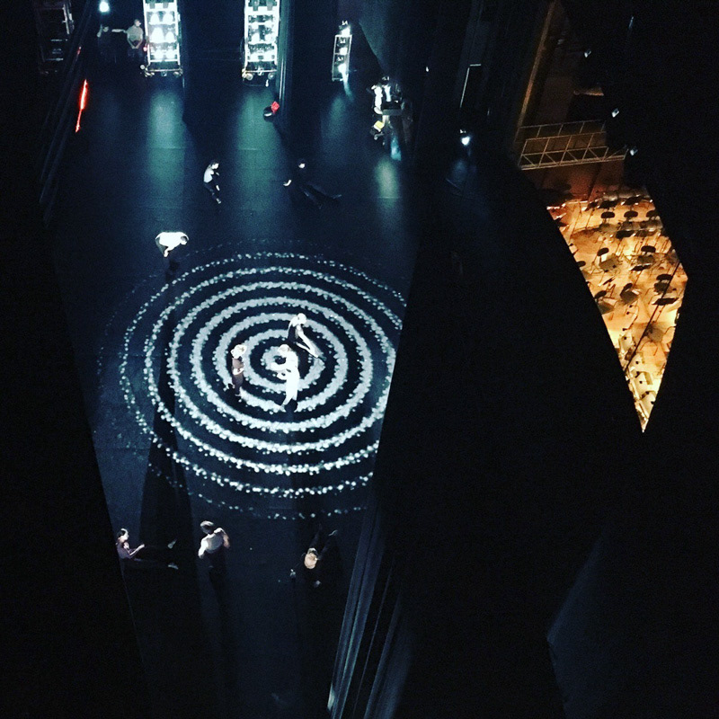 Répétitions du Bolero, vu des cintres