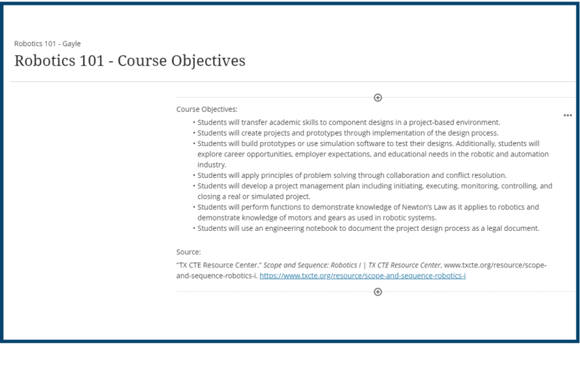 Course Objectives