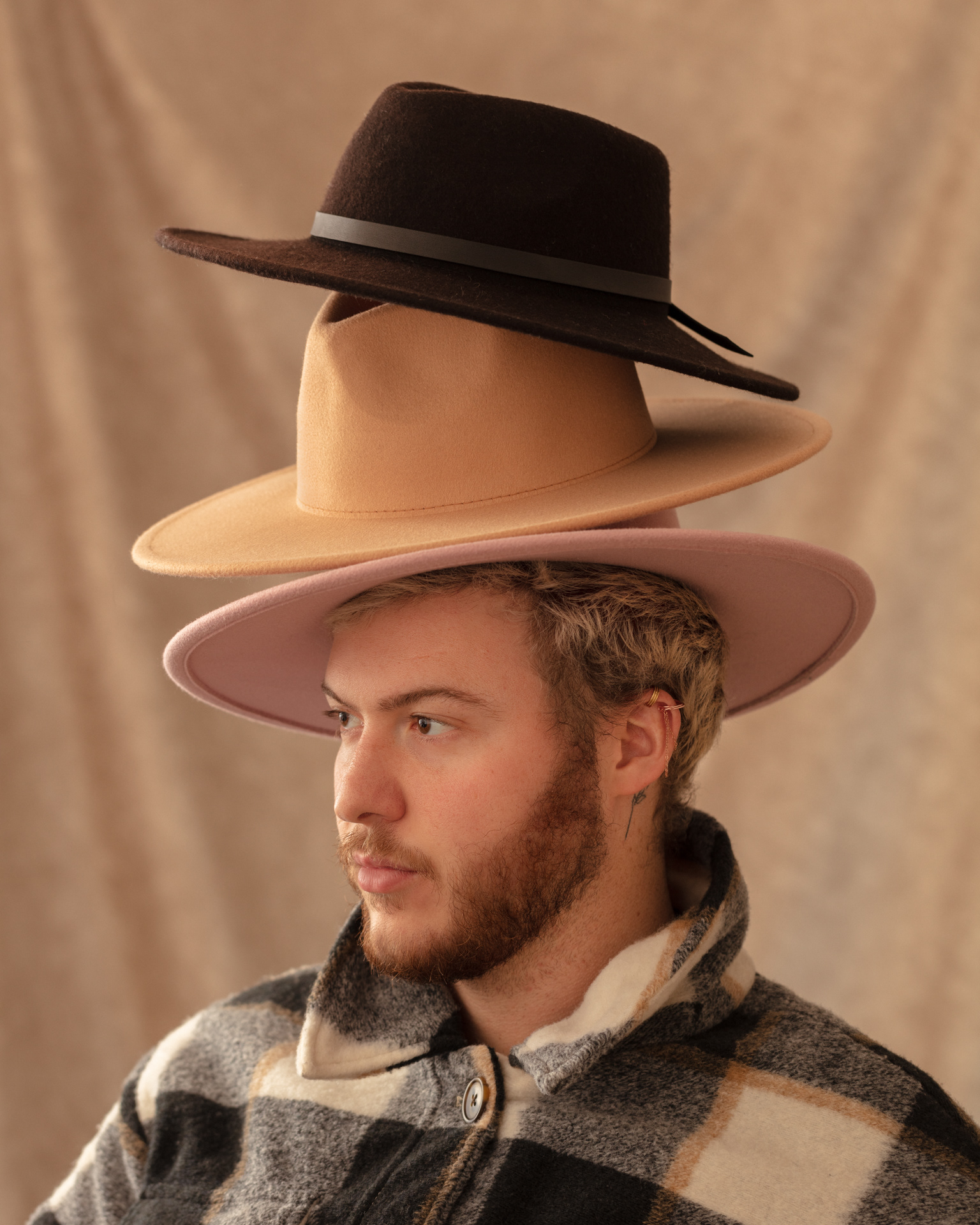 Clayton Mueller - Self Portrait With My Hats