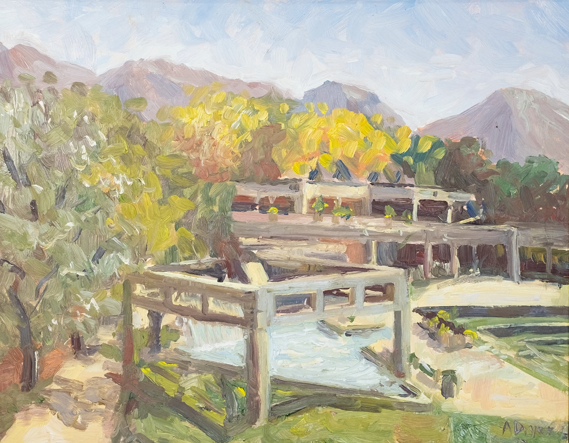 Amanda Dryer - UVU Courtyard (Plein Air)