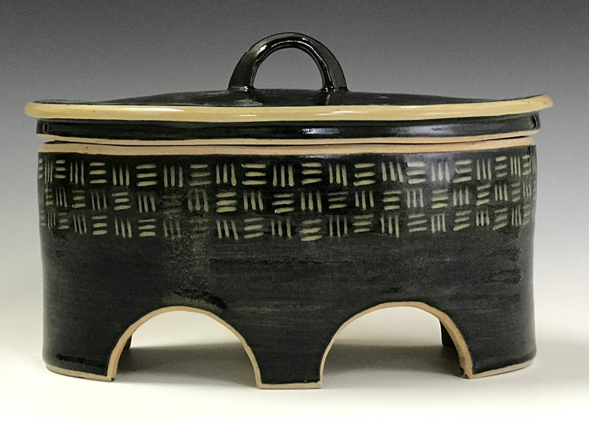 Matthew Powers - Black Lidded Vessel