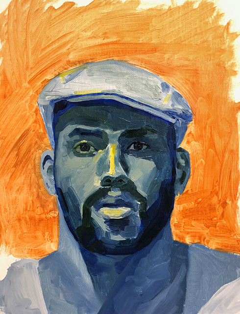 Shauntel Clements - Blue Portrait