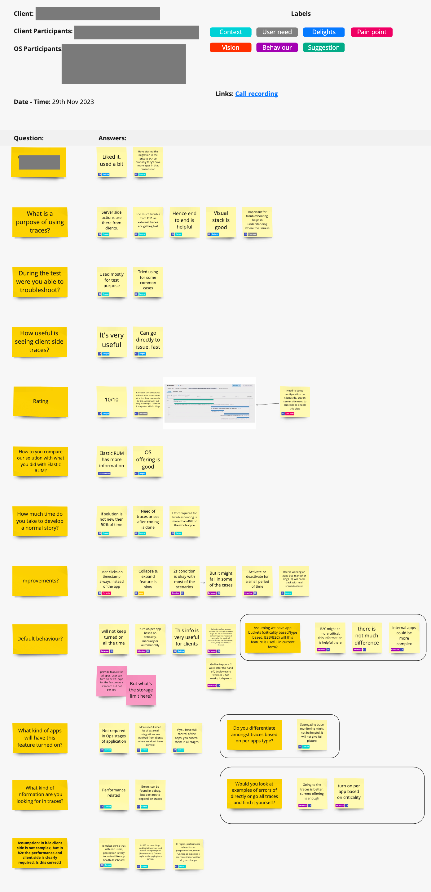 Client information is hidden for privacy reasons