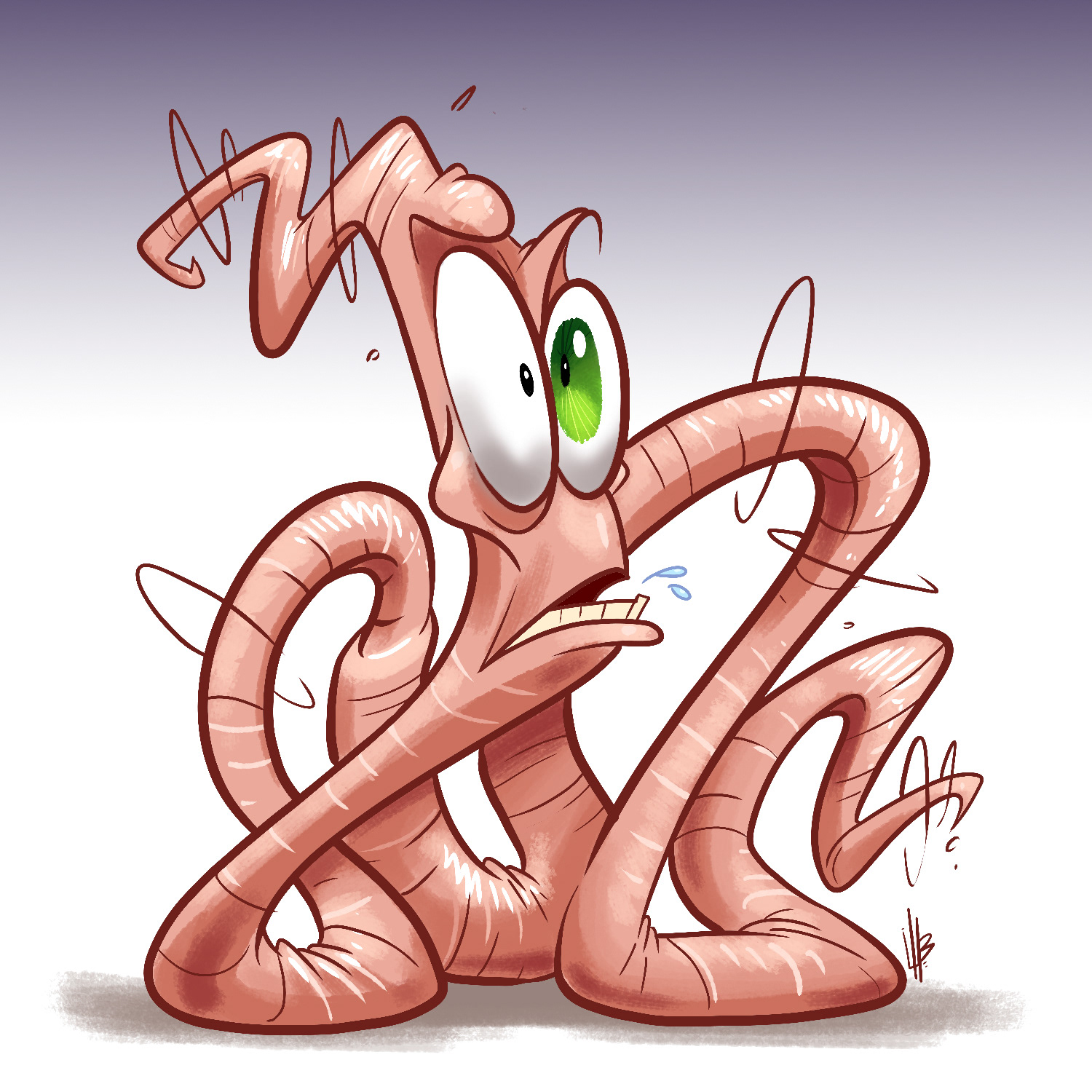 EARTHWORM JIM SANS POWER SUIT.