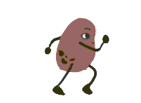 Russet the potato sliding.