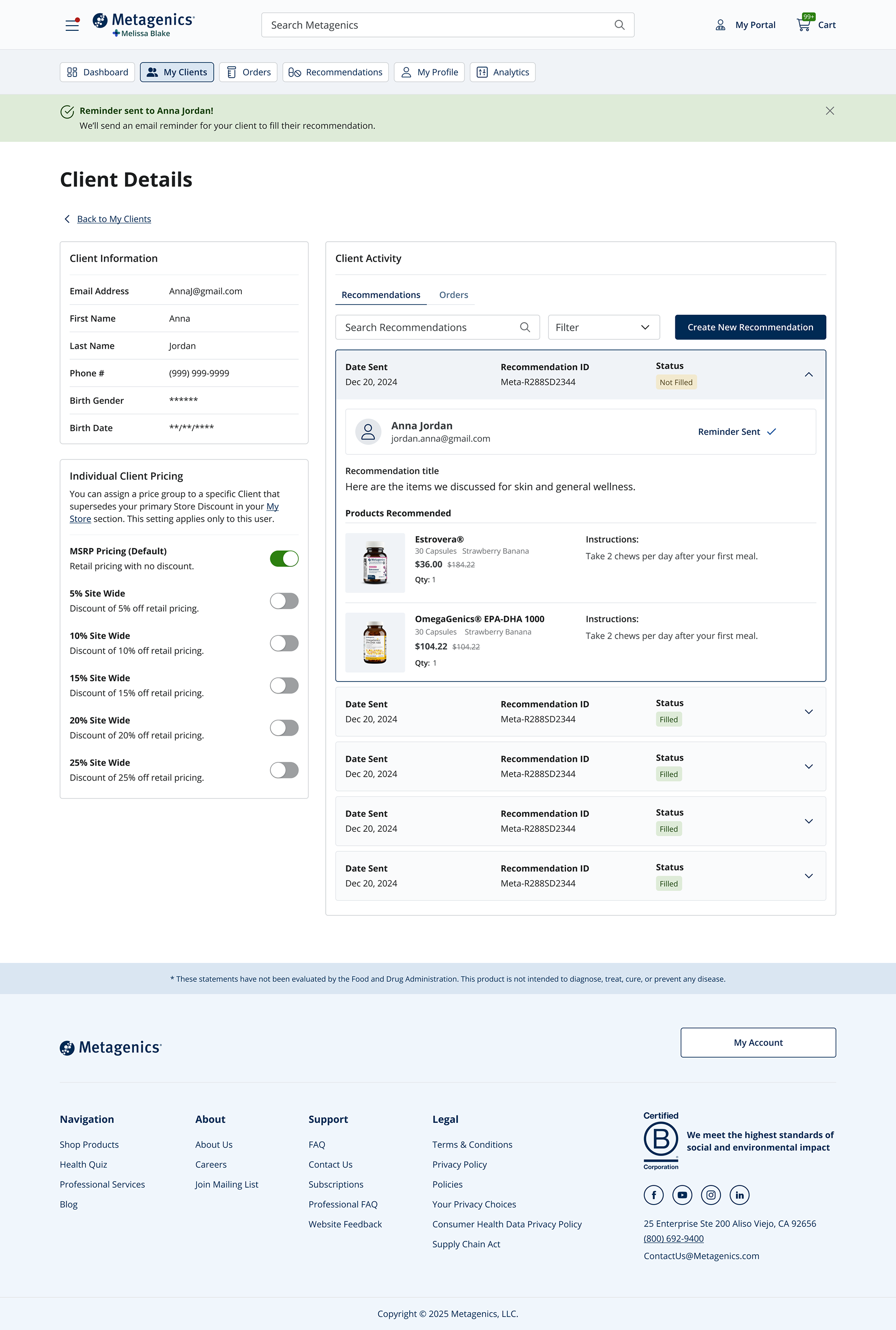 Client Details