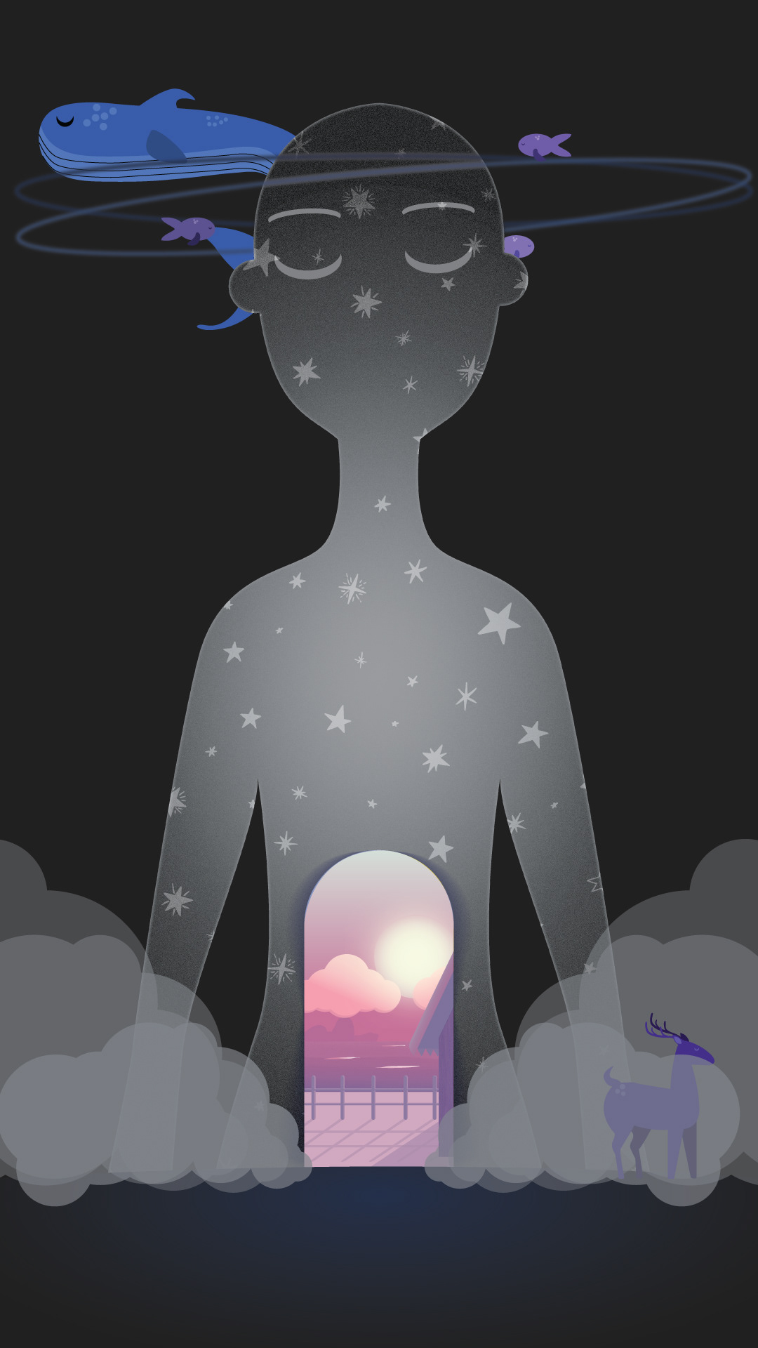 Illustration used as base to a 360º video. See more in my Behance!