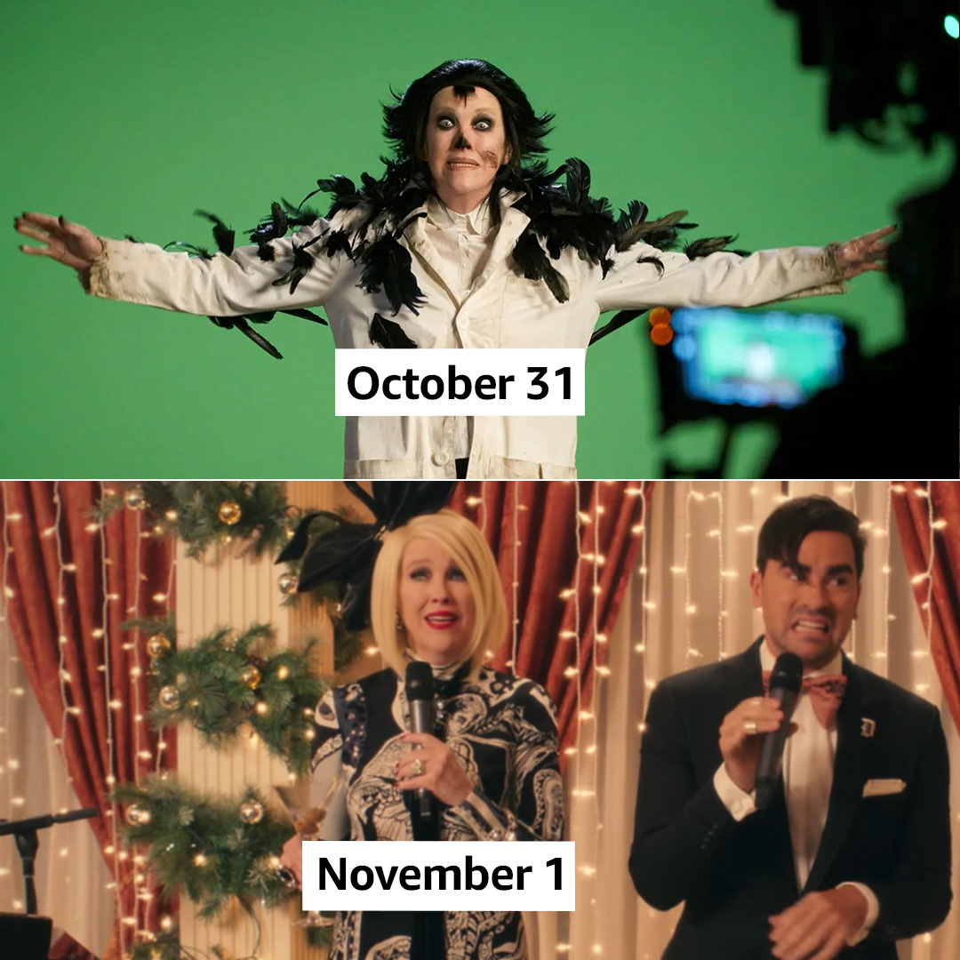 Popular meme format for the holidays using a title on Prime Video
