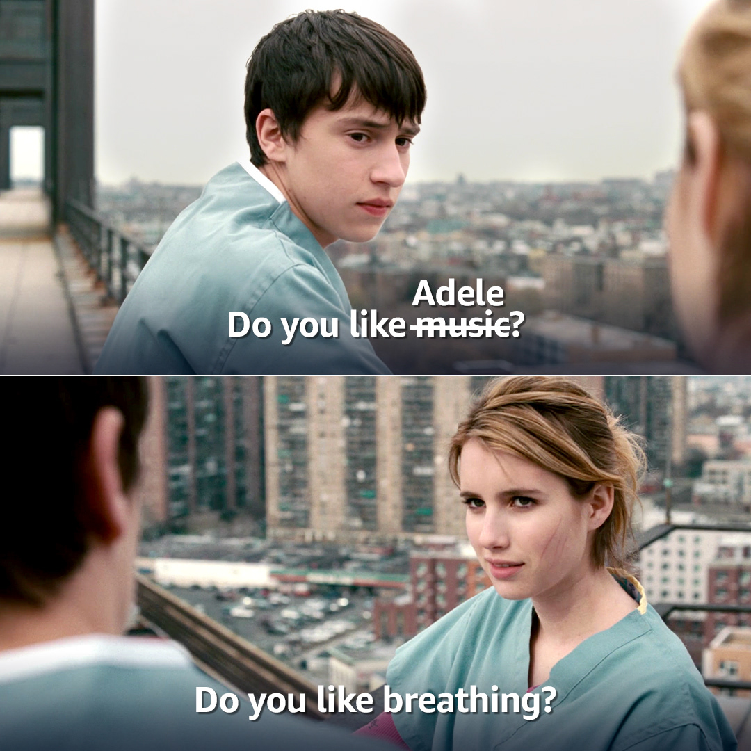 Meme post for the release of Adele's new album