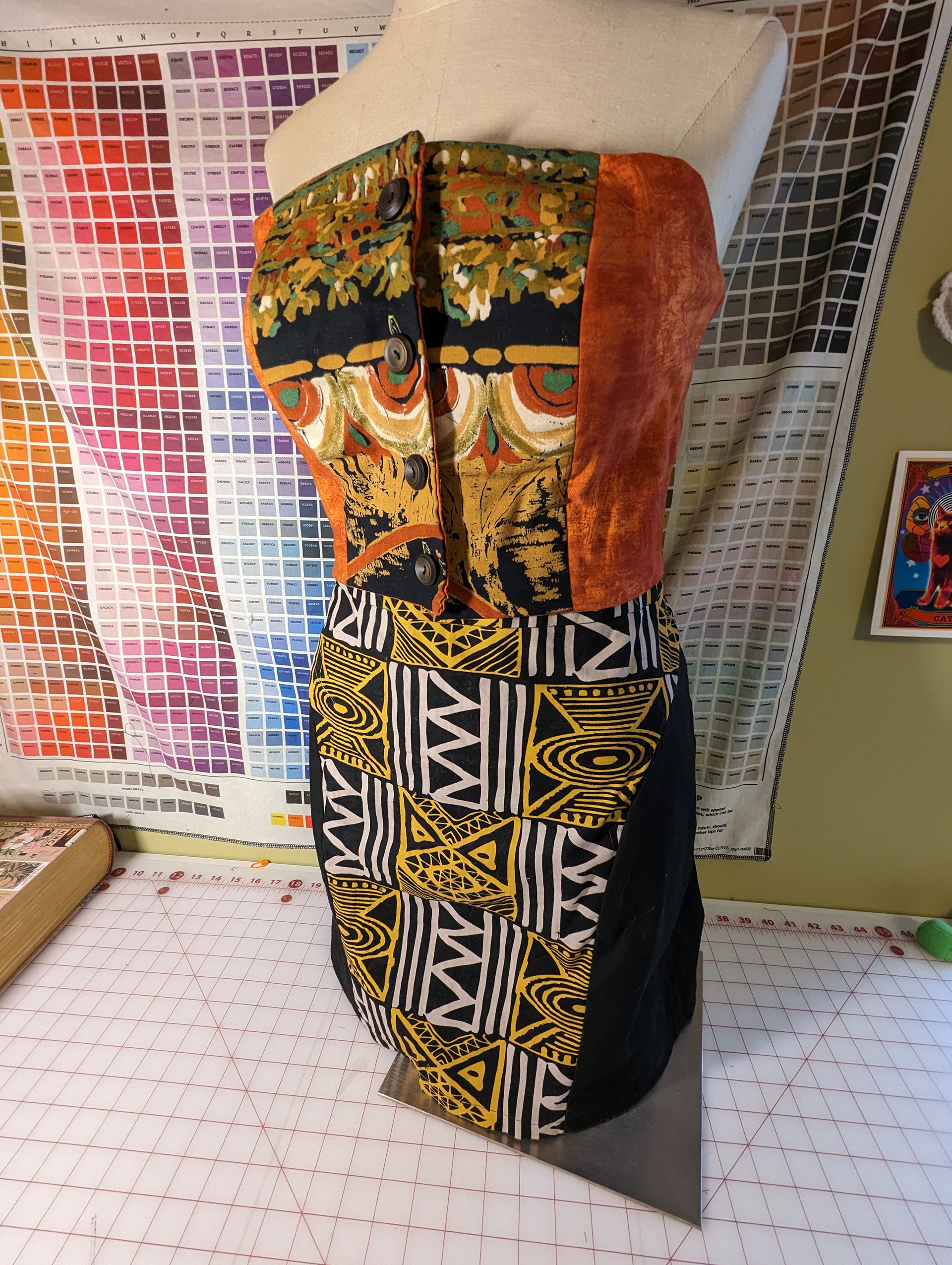 bodice and skirt