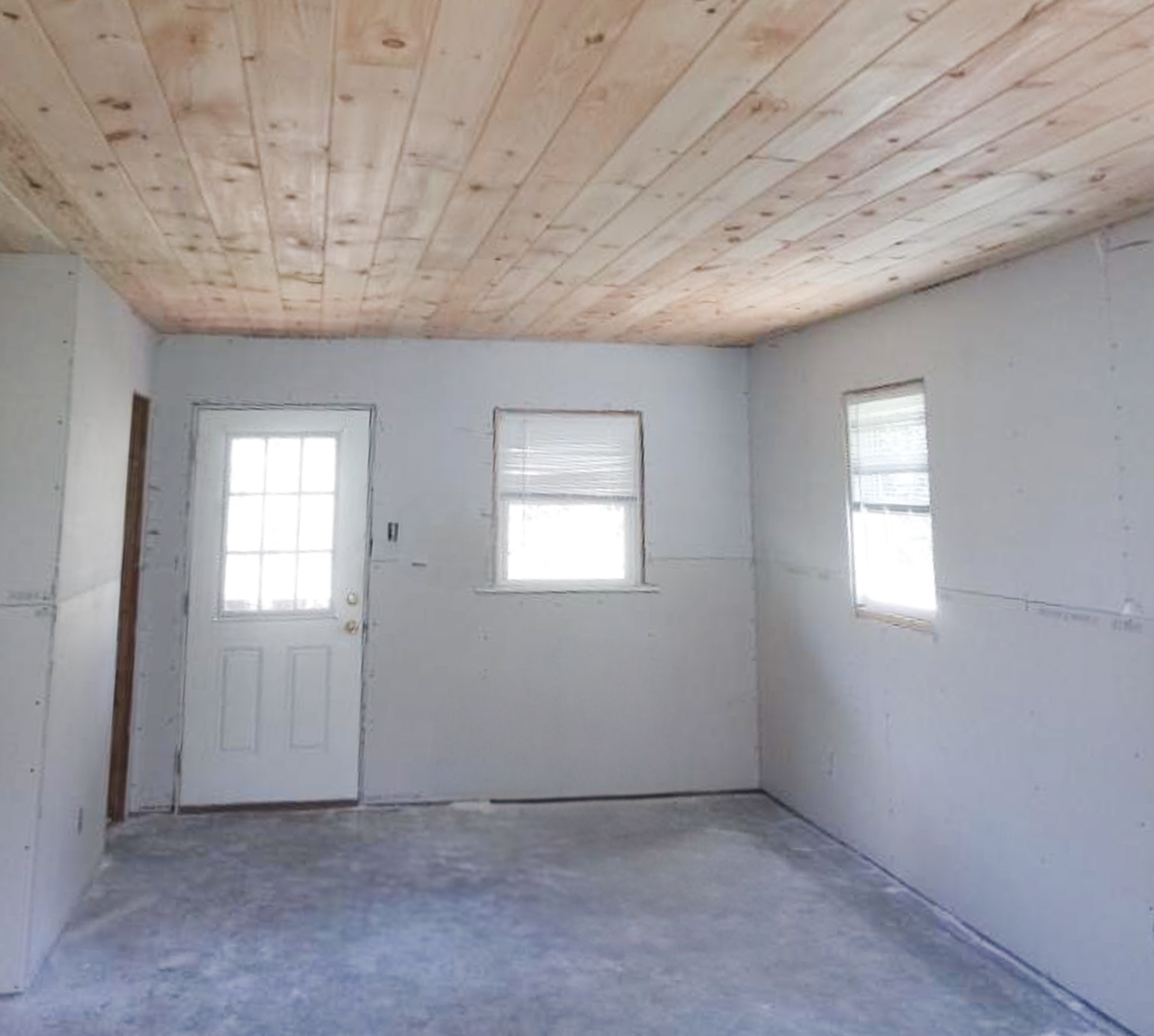 All new windows, insulation and drywall were added for better energy efficiency.