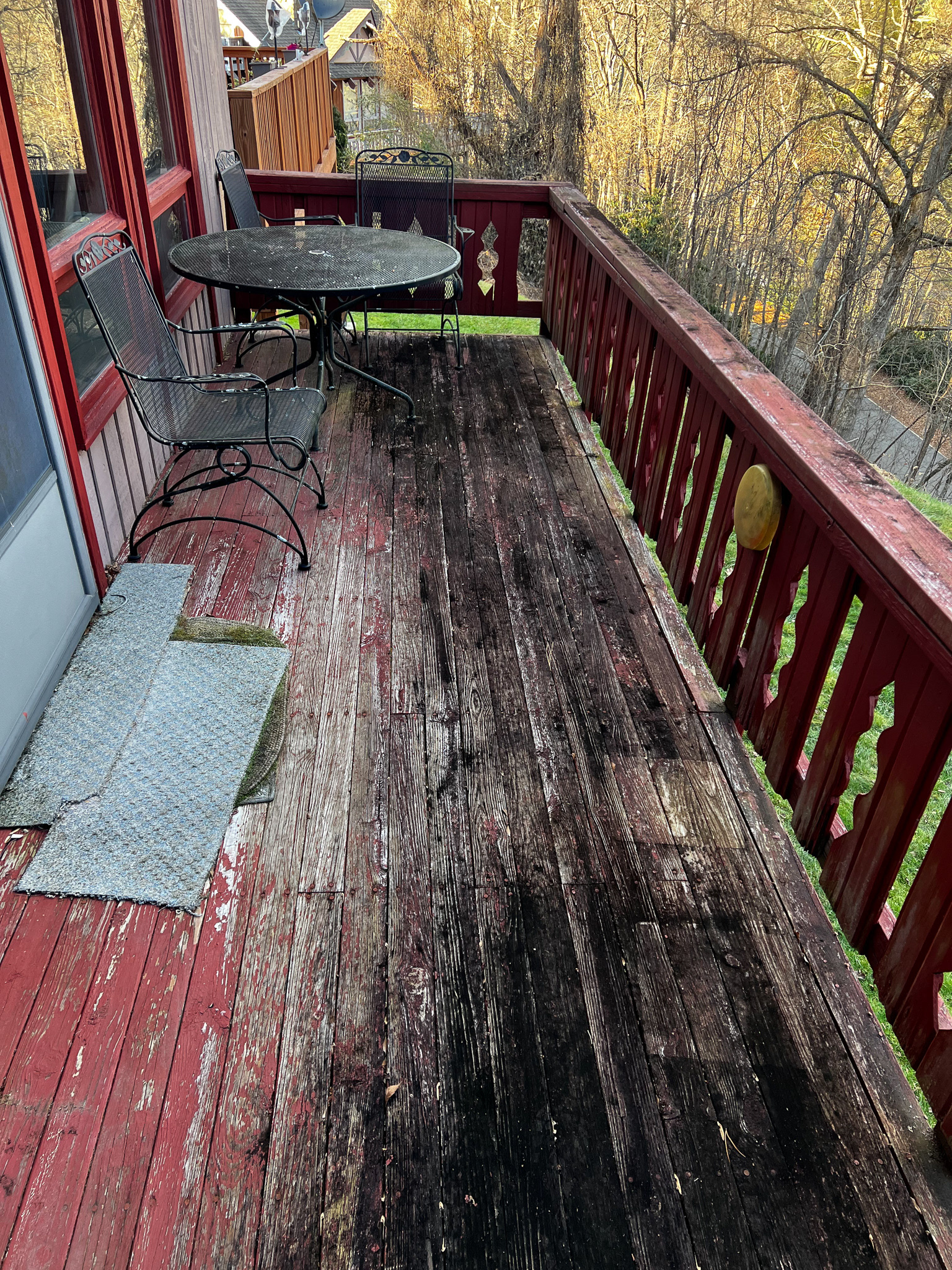 Rot and decay made this deck not only unsightly, but unsafe.