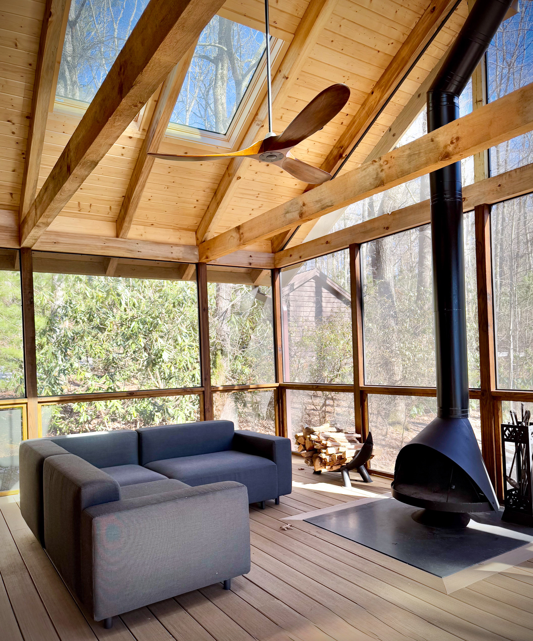 Modern Cabin Porch