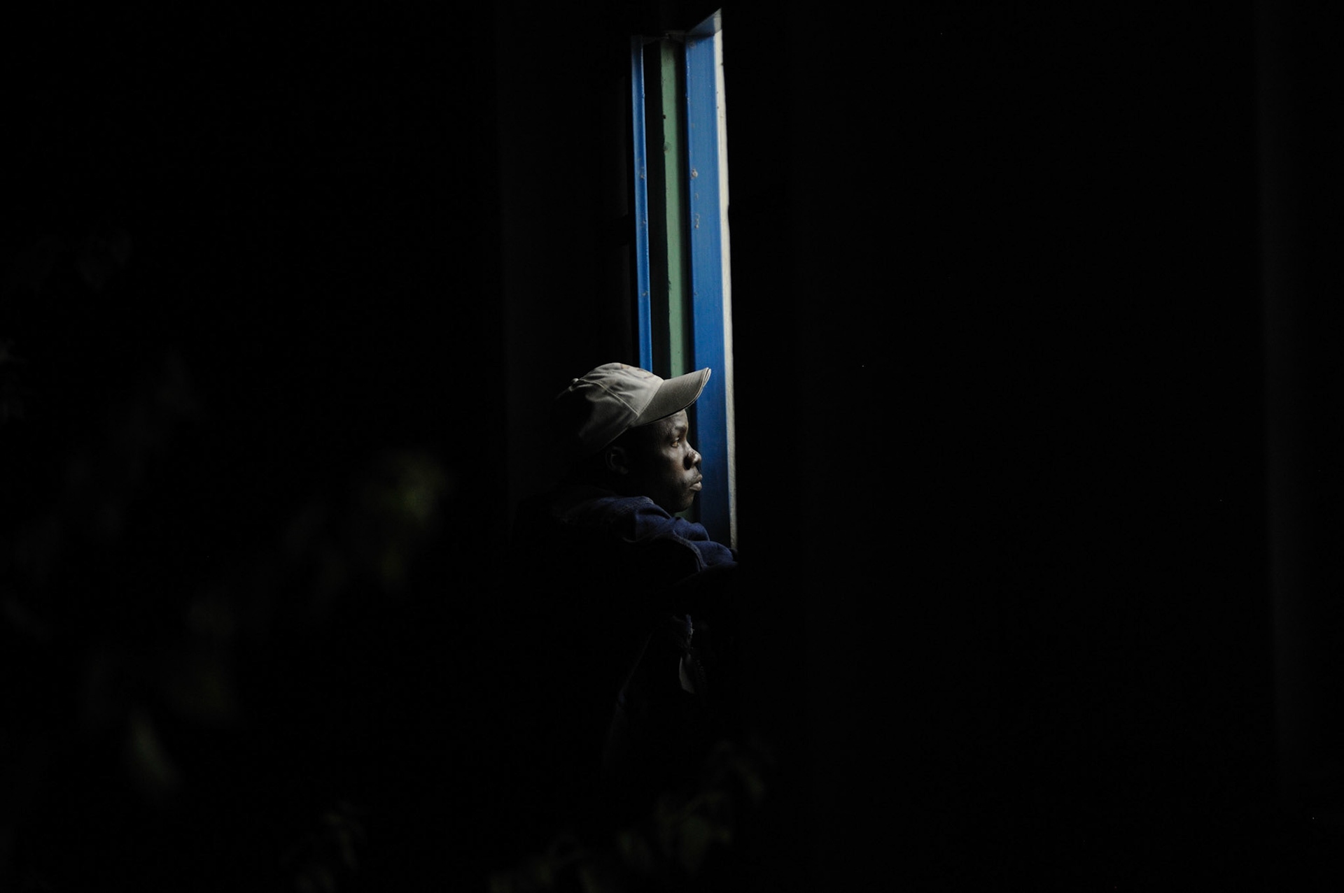 An election observer watches the counting of the referendum votes for independence of South Sudan.