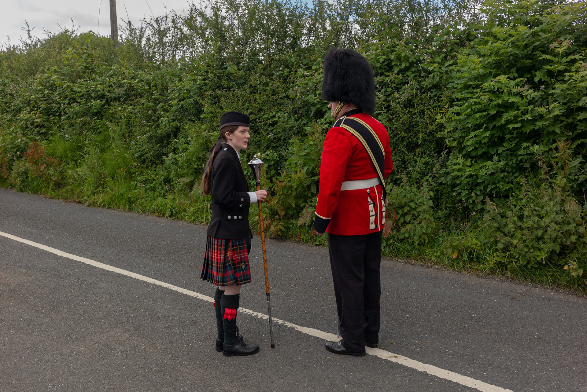 Members of a loyalist marching flute band prepare to start the annual Orange Order parade at Rossnowlagh Beach in Co. Donegal, Ireland, on July 6, 2024. Around 50 Orange lodges from Ireland and Northern Ireland paraded down a country lane toward the seaside village of Rossnowlagh on Saturday, the only annual Orange Order parade in the Republic of Ireland. Thousands attended the parade, which traditionally takes place on the Saturday before the main Twelfth demonstrations in Northern Ireland.