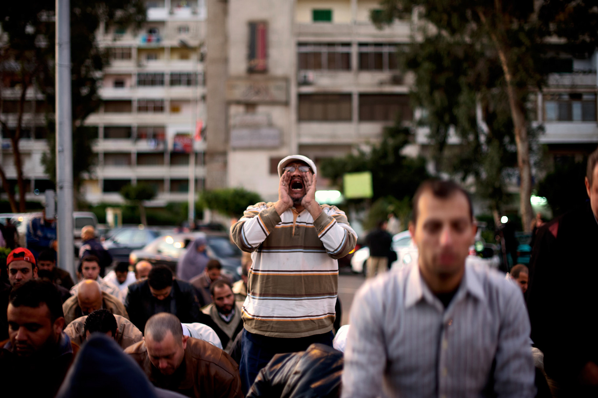 Several thousand Muslim Brotherhood supporters and islamist protesters who support president Morsi, gathered outside a local mosque in Cairo's Nasr City. A draft constitution has sparked outrage in post-revolution Egypt. A decision by Egyptian President Mohamed Morsi to extend his power during constitutional debate brought concerns about the growing influence of the Muslim Brotherhood, the movement from which he hails.