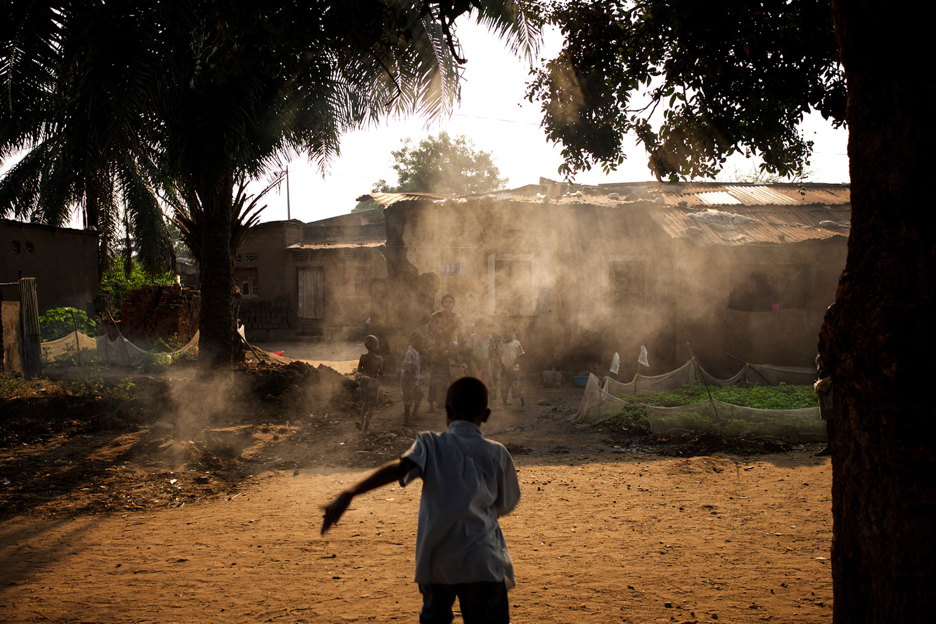 A child runs towards his house in the Chibitoke neighbourhood of Bujumbura. Cibitoke have in the past couple of moths been the scene of violent protests against the presidents third term bid.