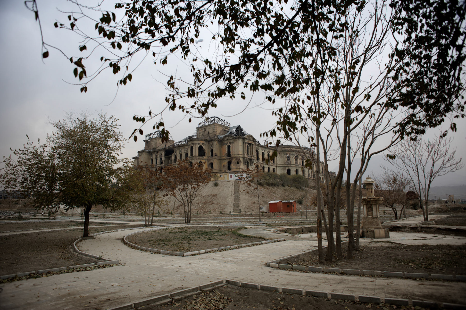 November 16, 2012 - Kabul, Afghanistan: View of Darul Aman palace in Kabul, which was destroyed during the civil war of the early 1990s. (Paulo Nunes dos Santos/Polaris)